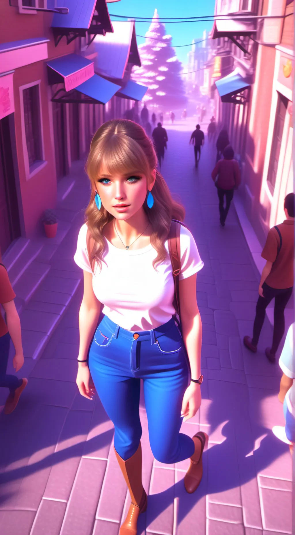 ai character: pocket girl background