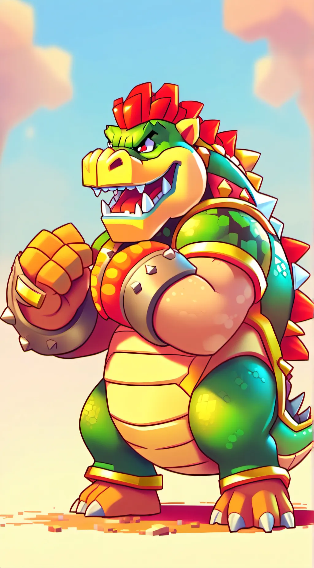 ai character: bowser background