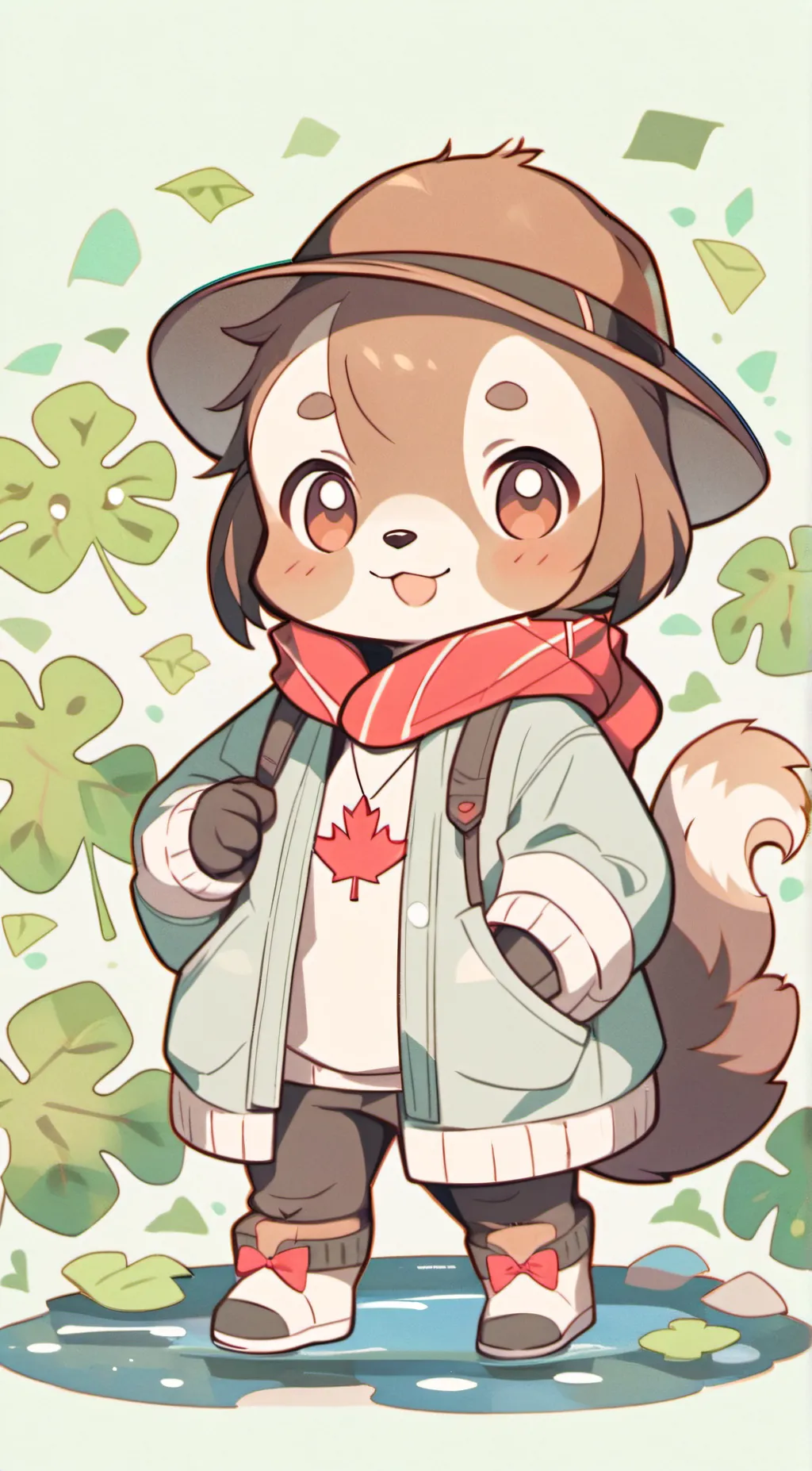 ai character: syrup background