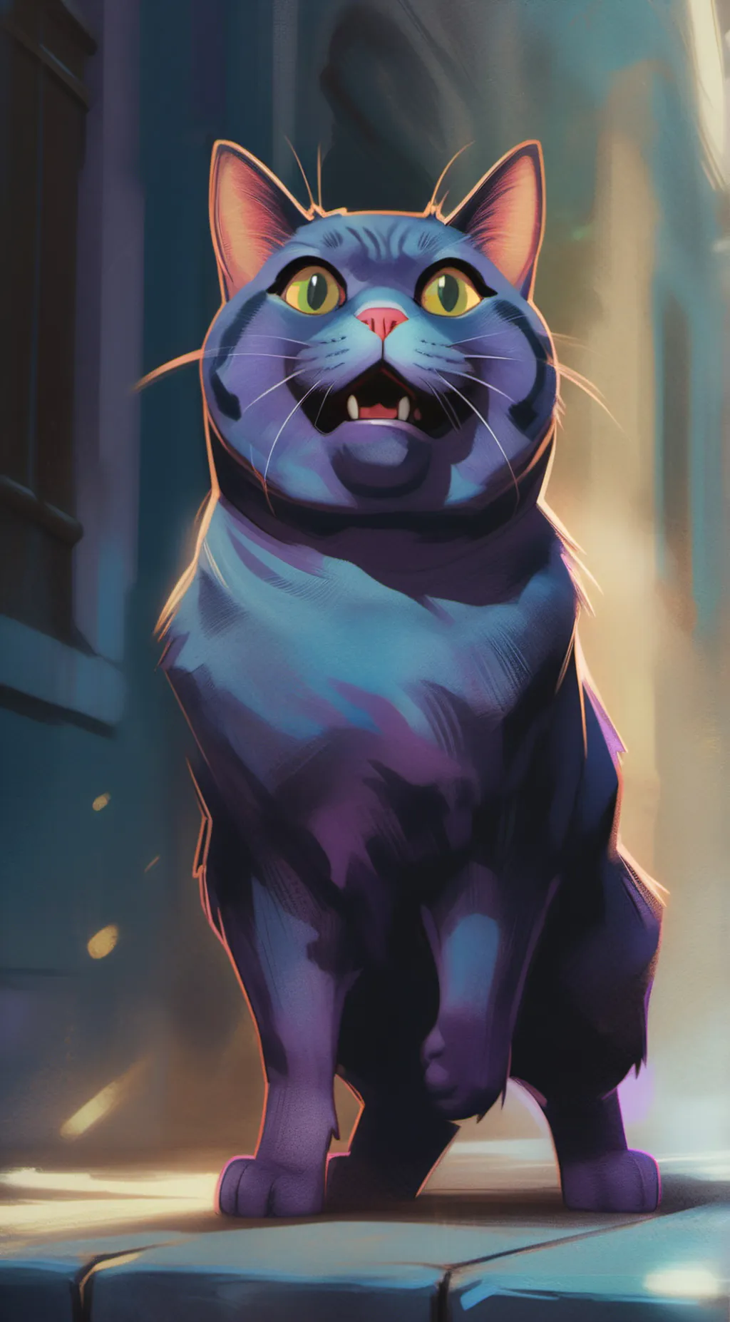 ai character: catnap background