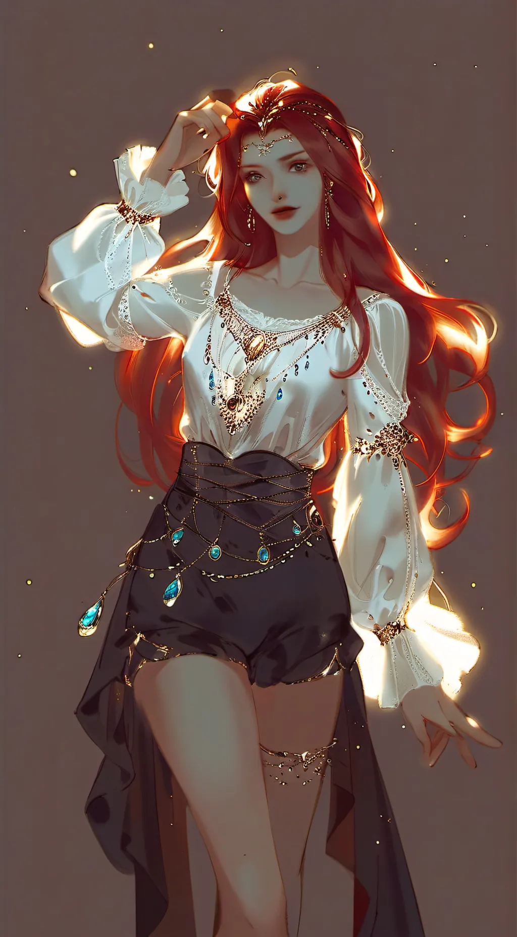 ai character: Ariel  background