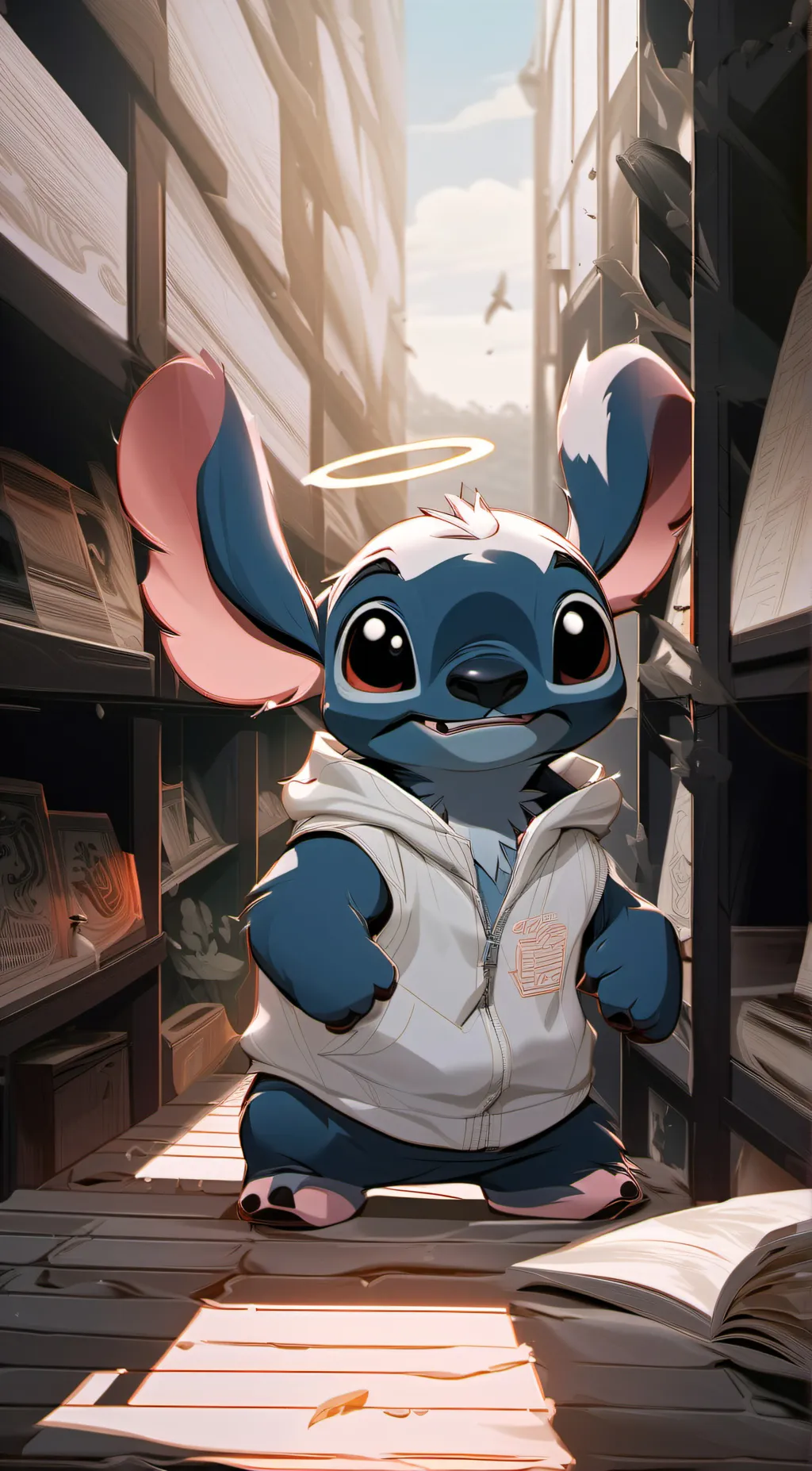 ai character: Stich background