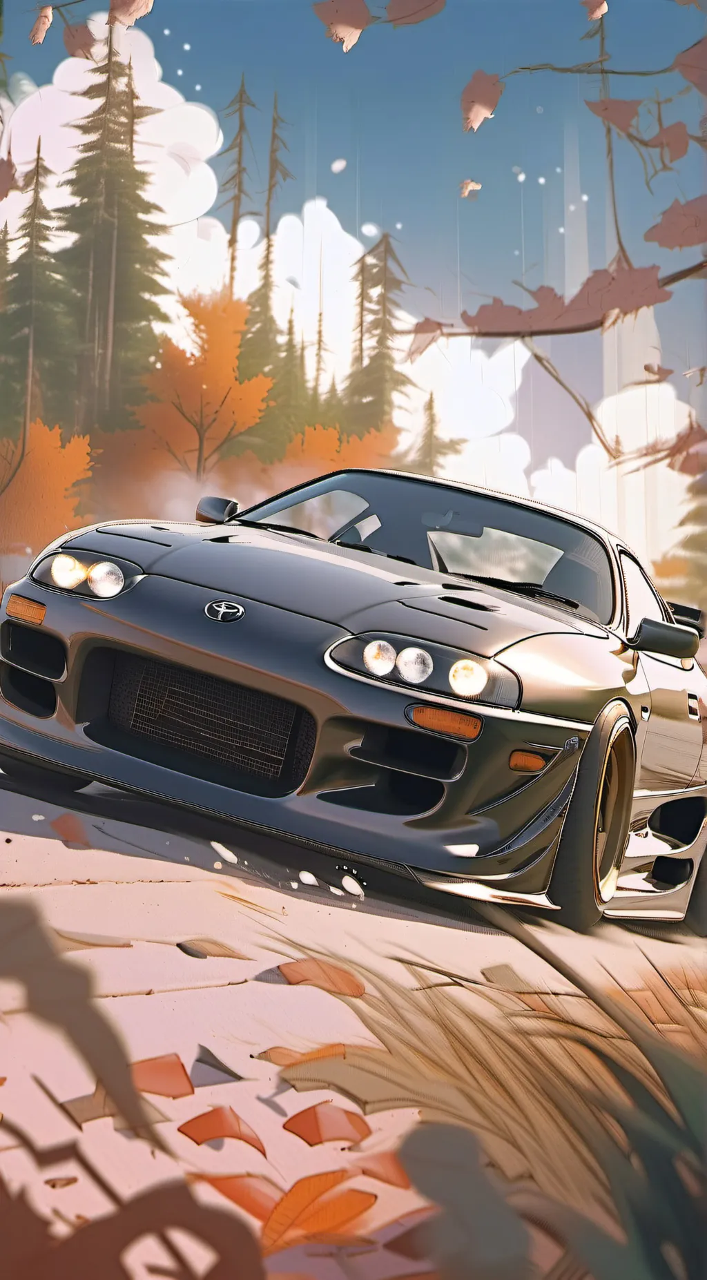 ai character: Supra mk4 background