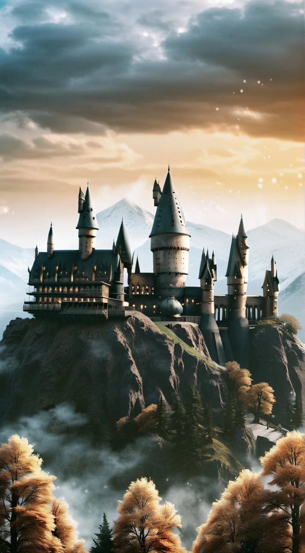 ai character: Hogwarts  background