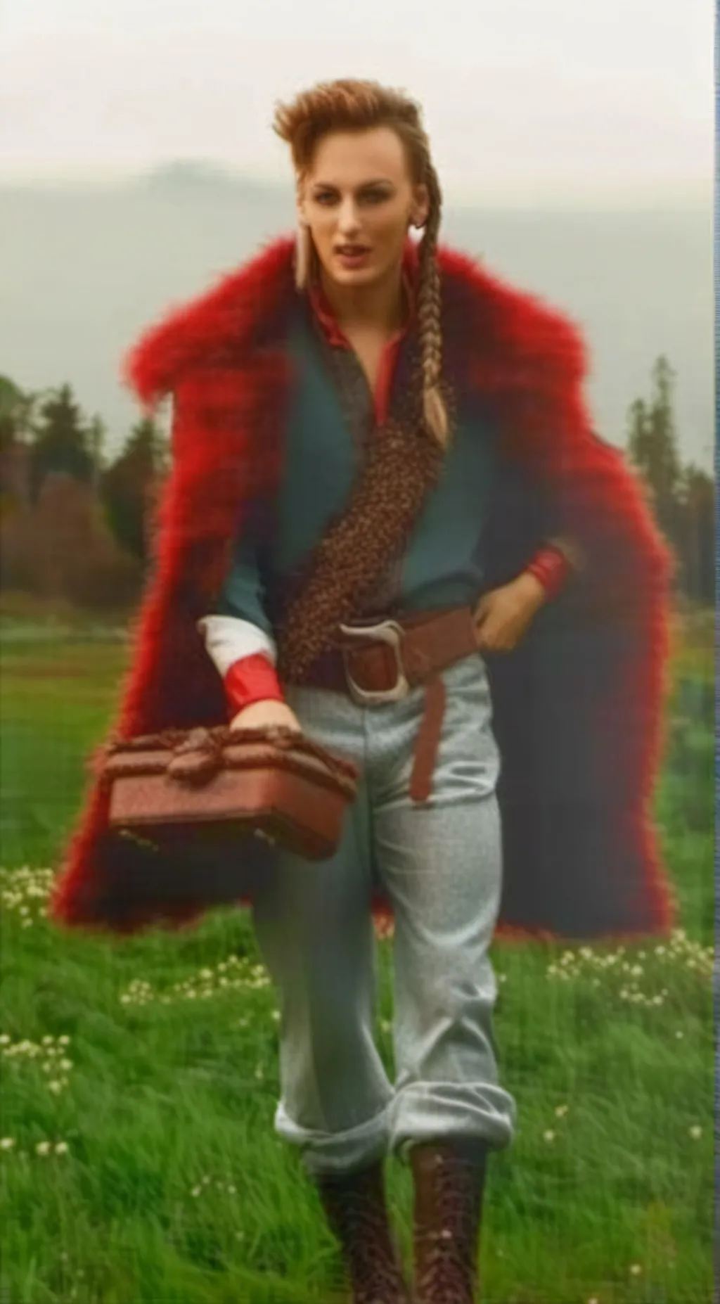 ai character: Boy George  background