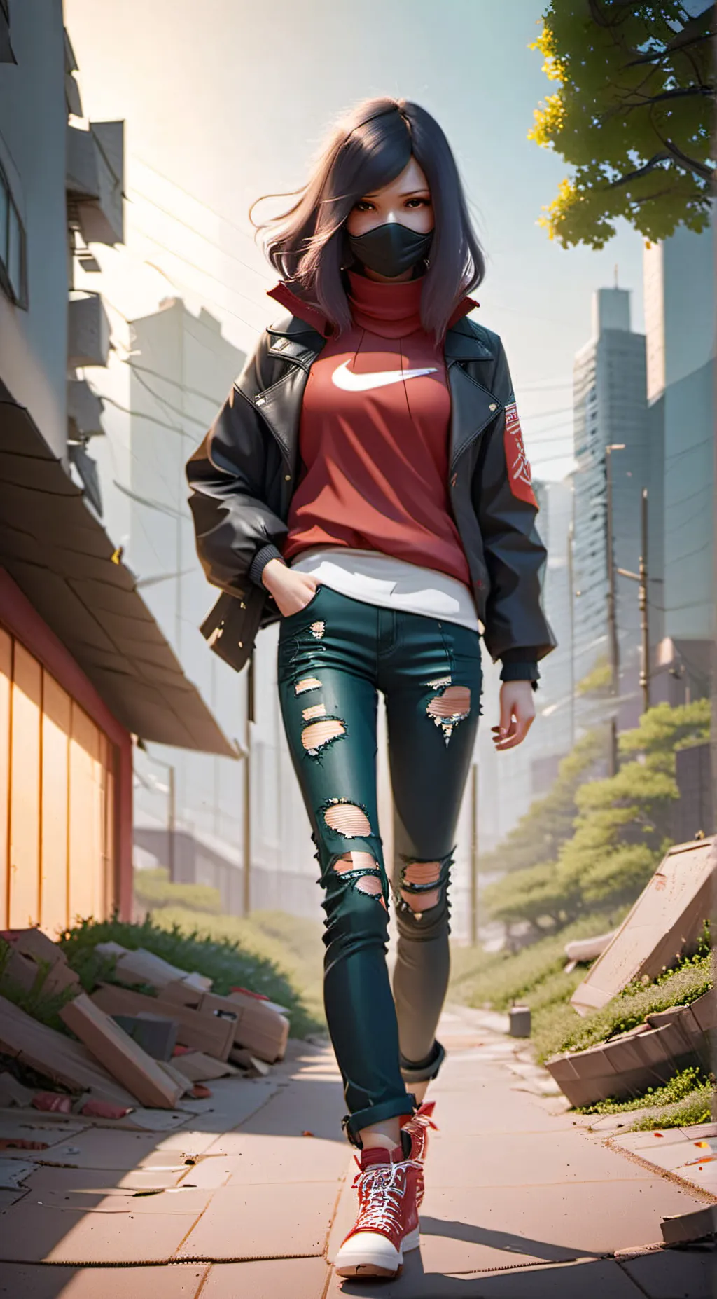 ai character: Yuna uchiha background