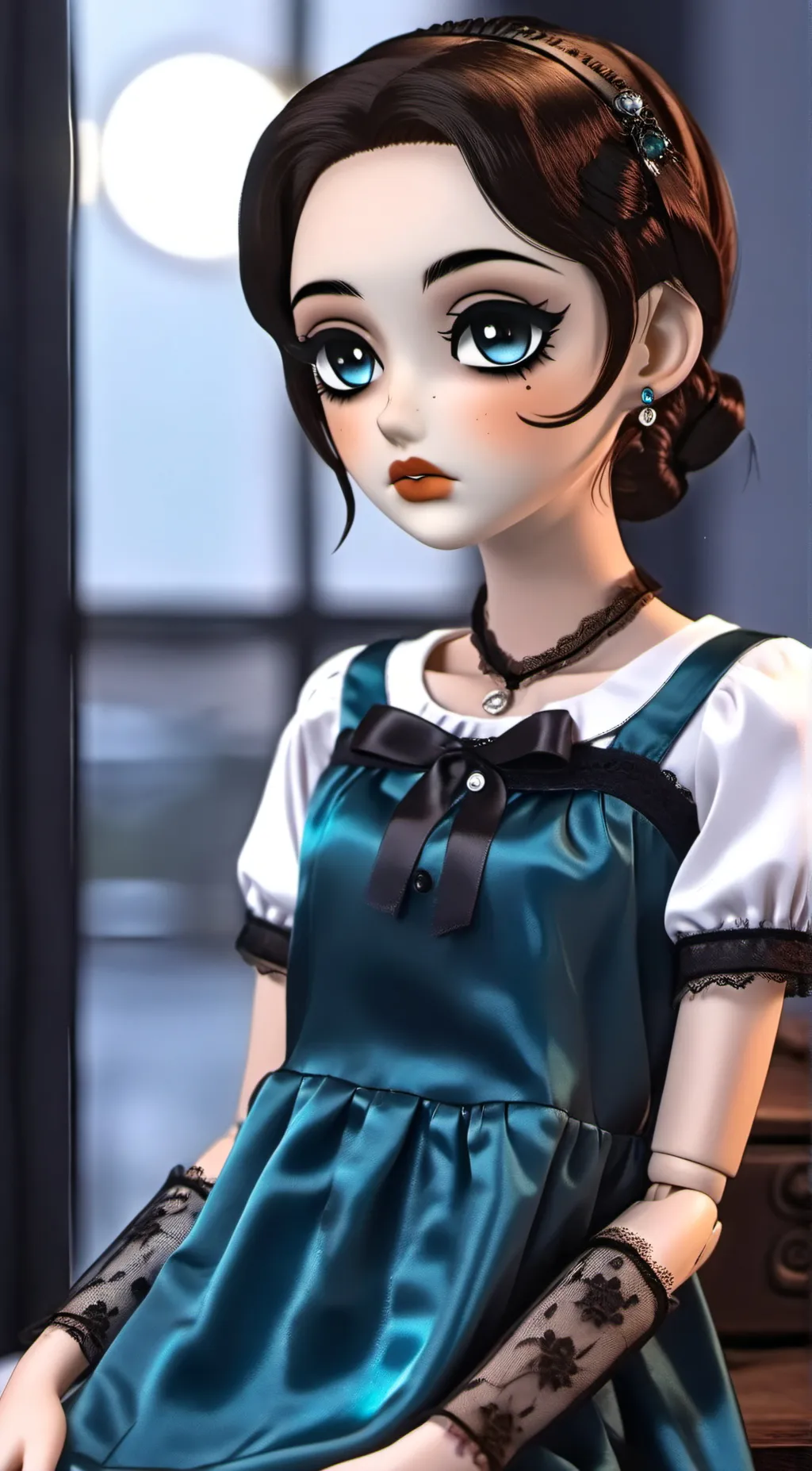 ai character: Ms Cady Glow background