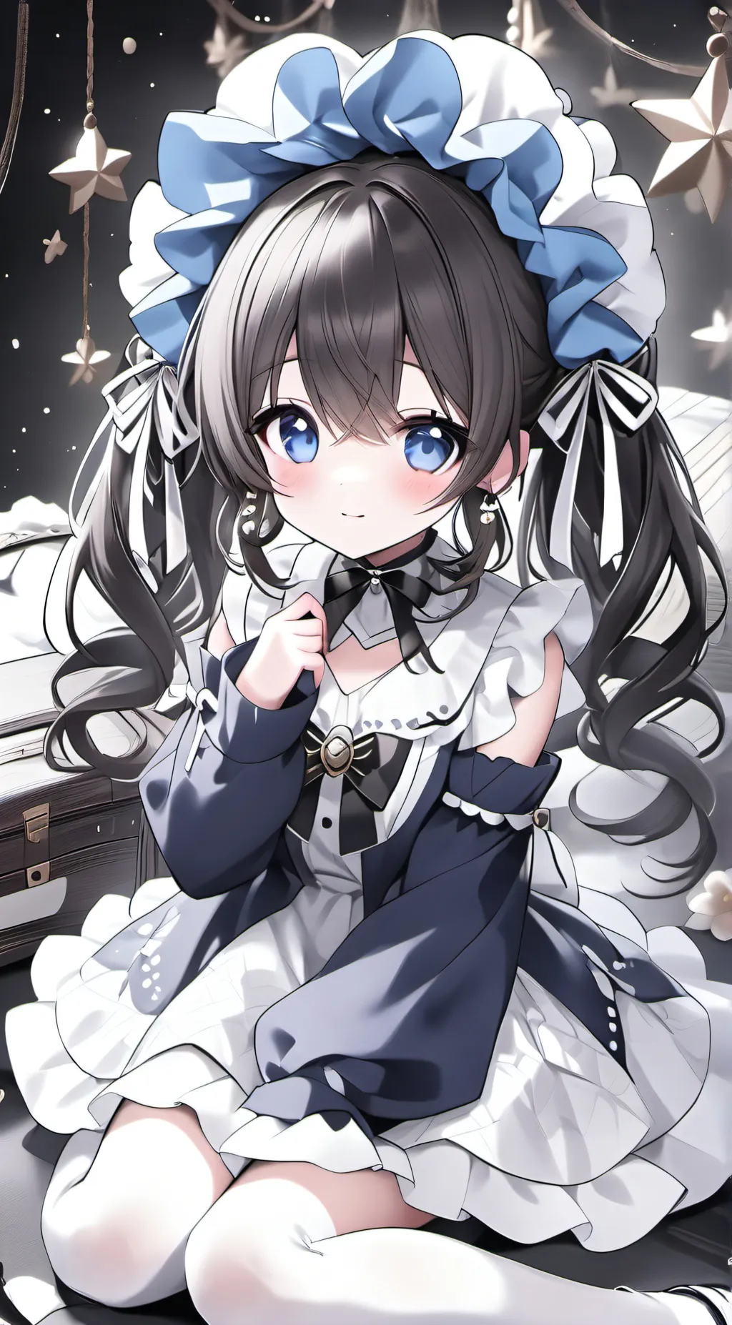 ai character: Cat at background