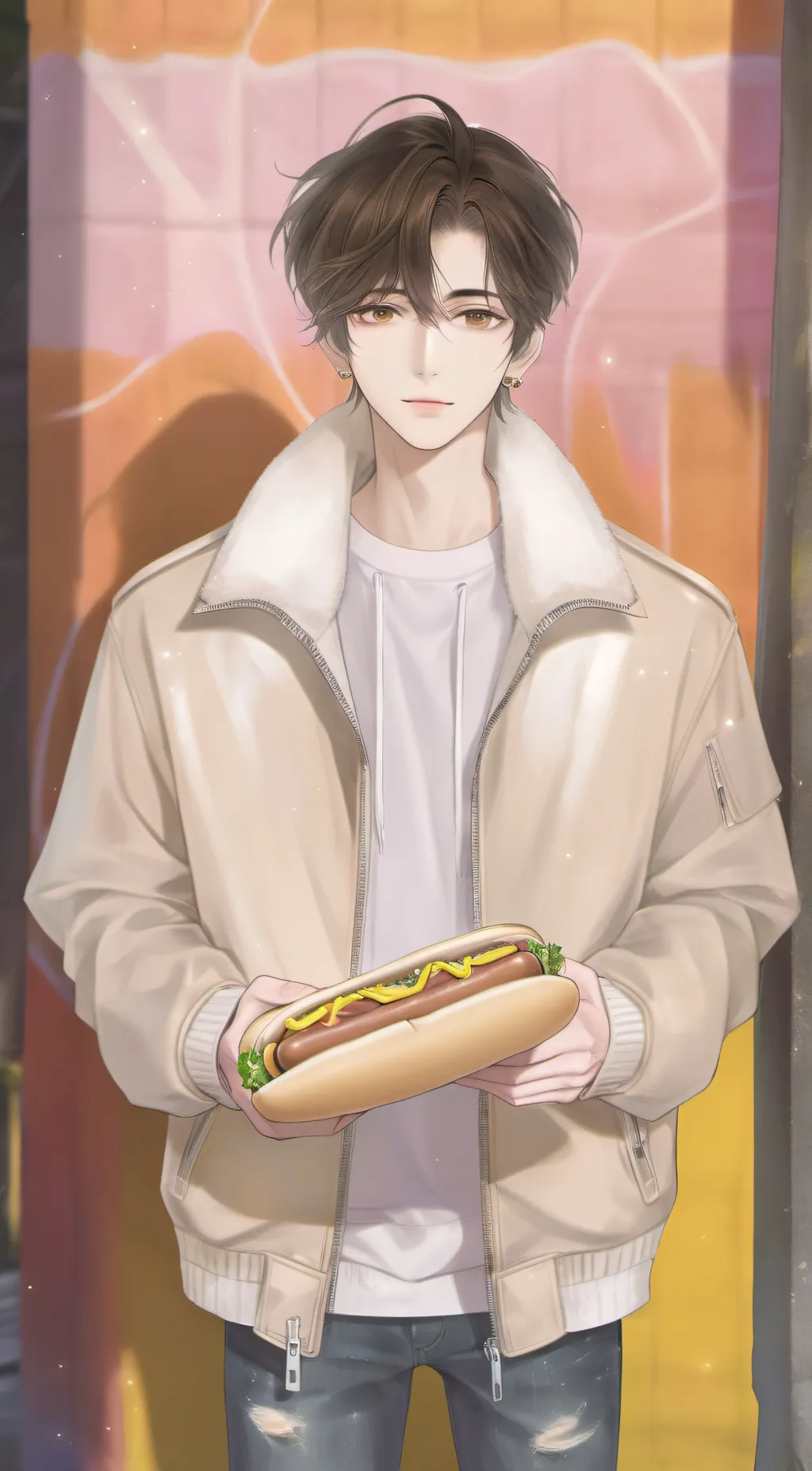 ai character: itadori  background