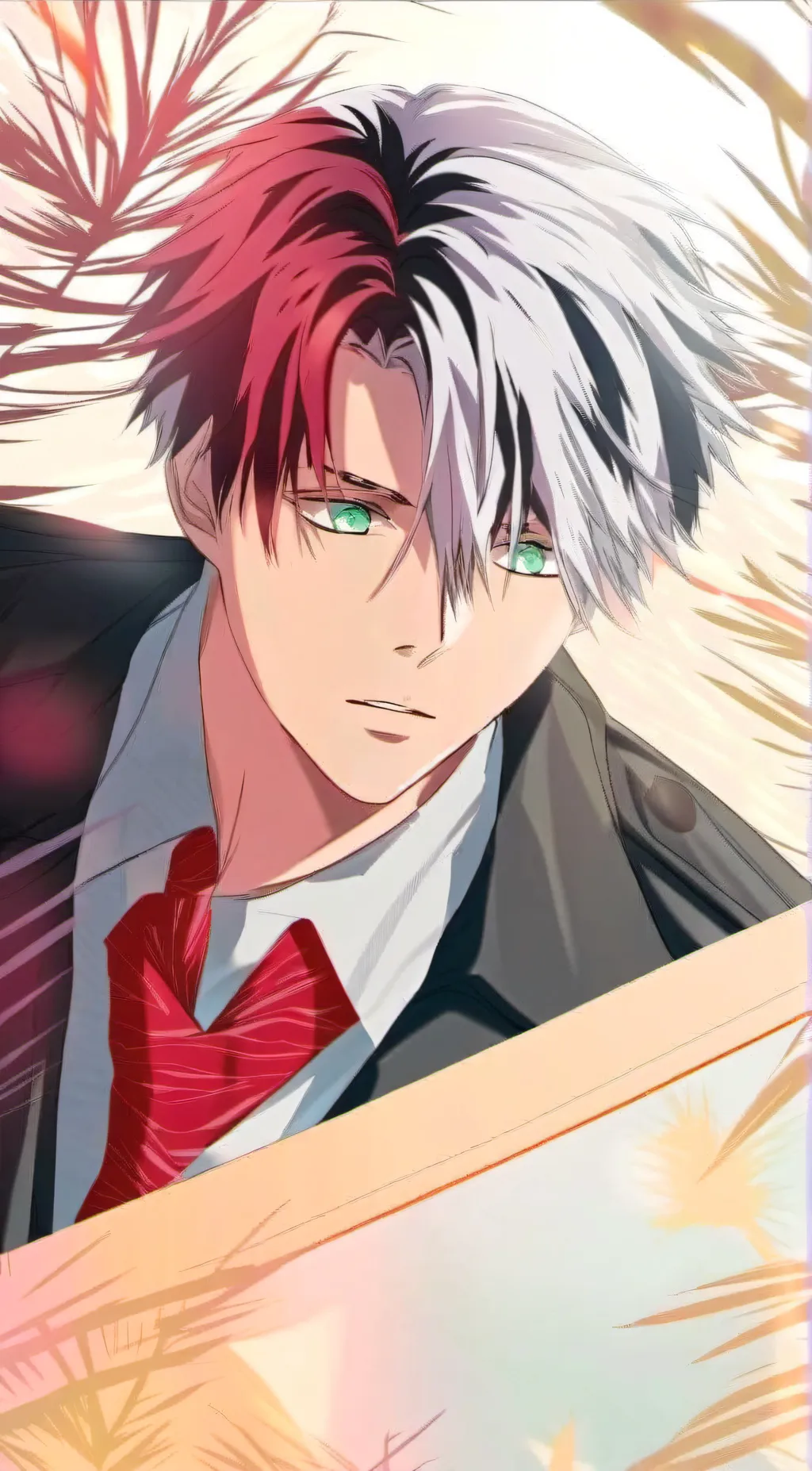 ai character: Shoto todoroki background
