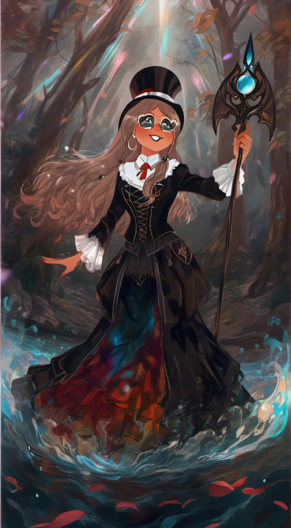 ai character: Luna background