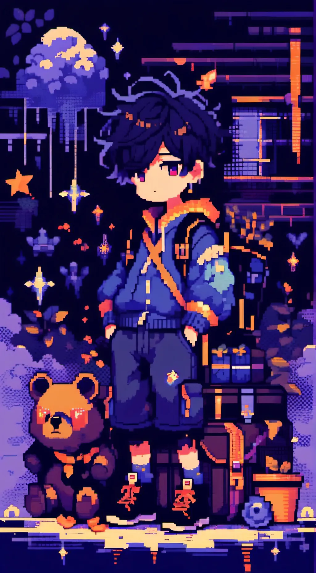 ai character: blue team background