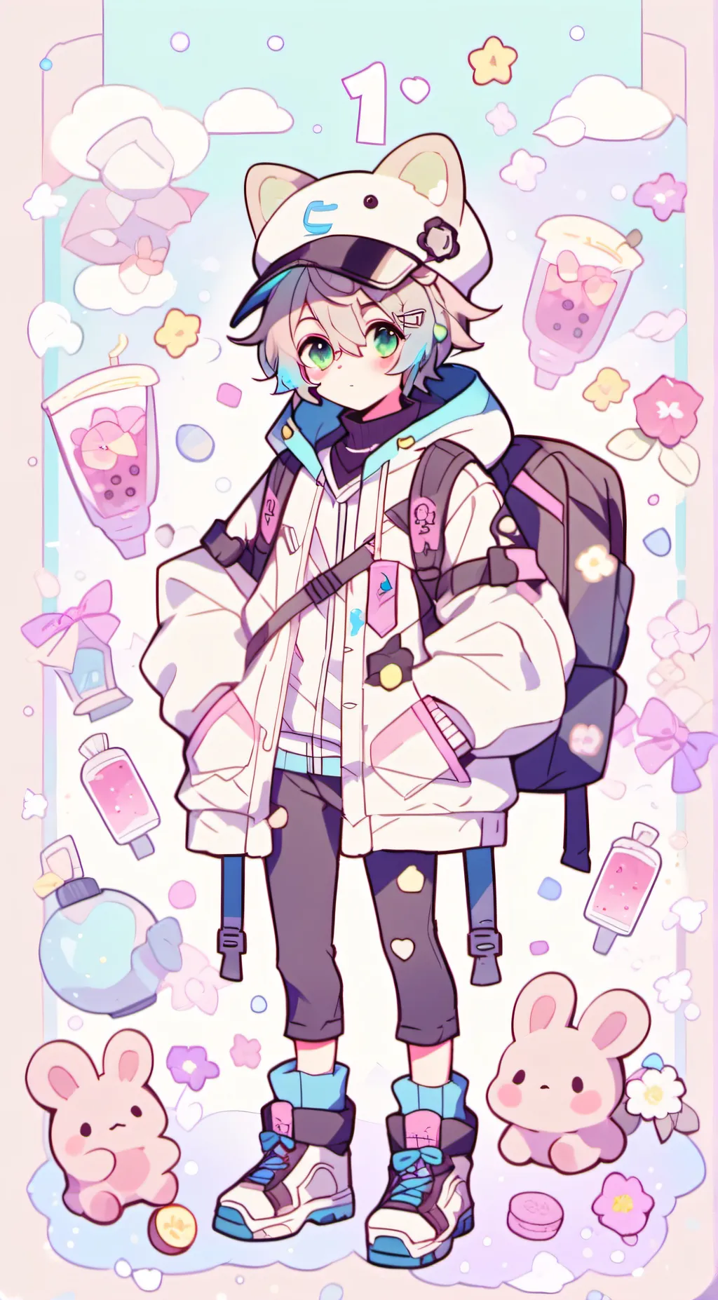 ai character: Rocker background