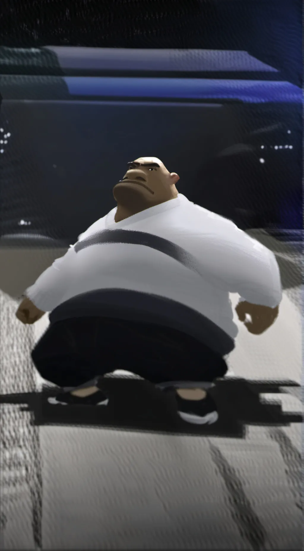 ai character: THE BIG CHONK background