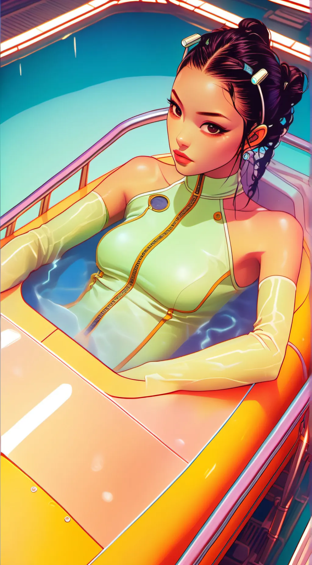 ai character: Ashley background