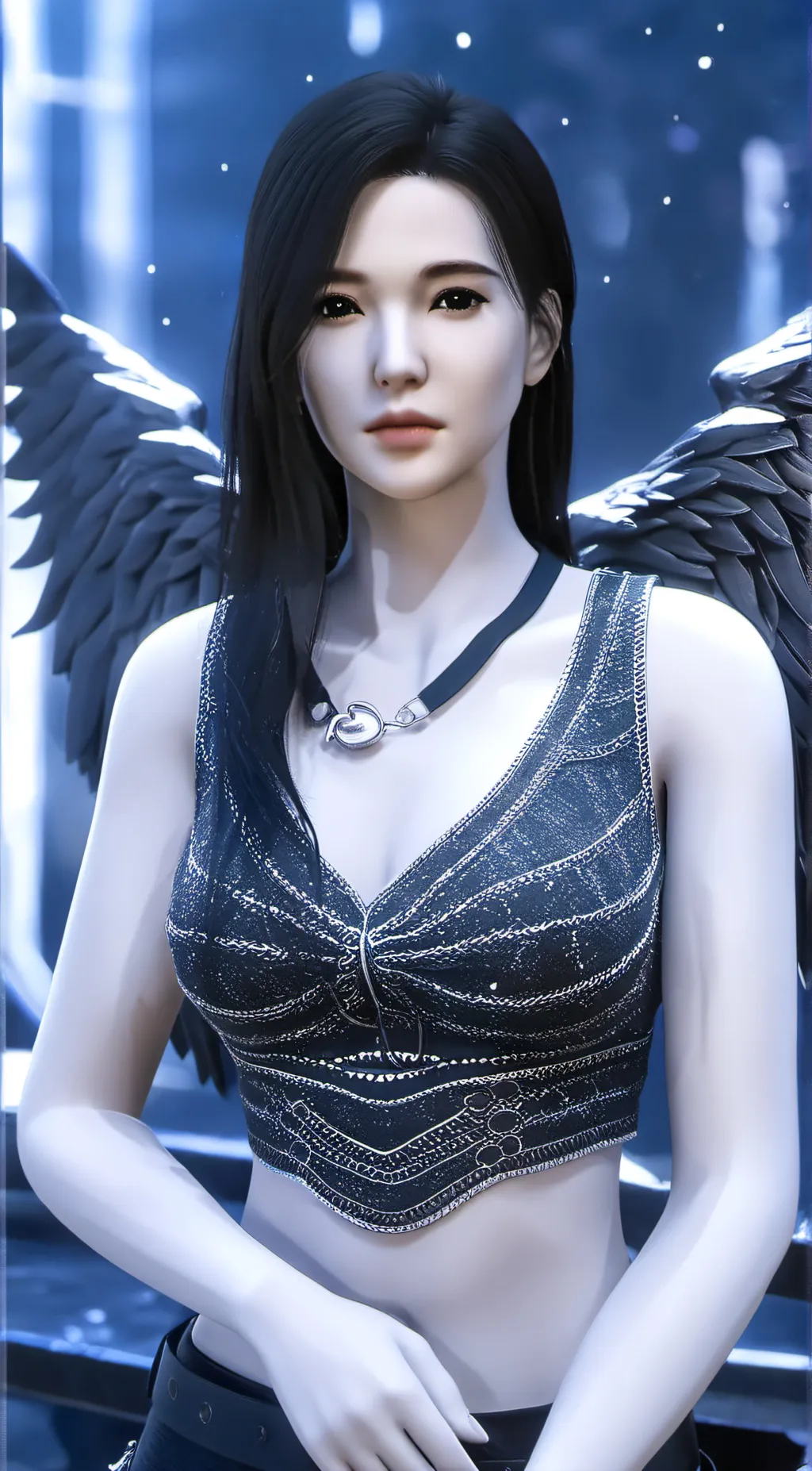 ai character: Hayiami chan  background
