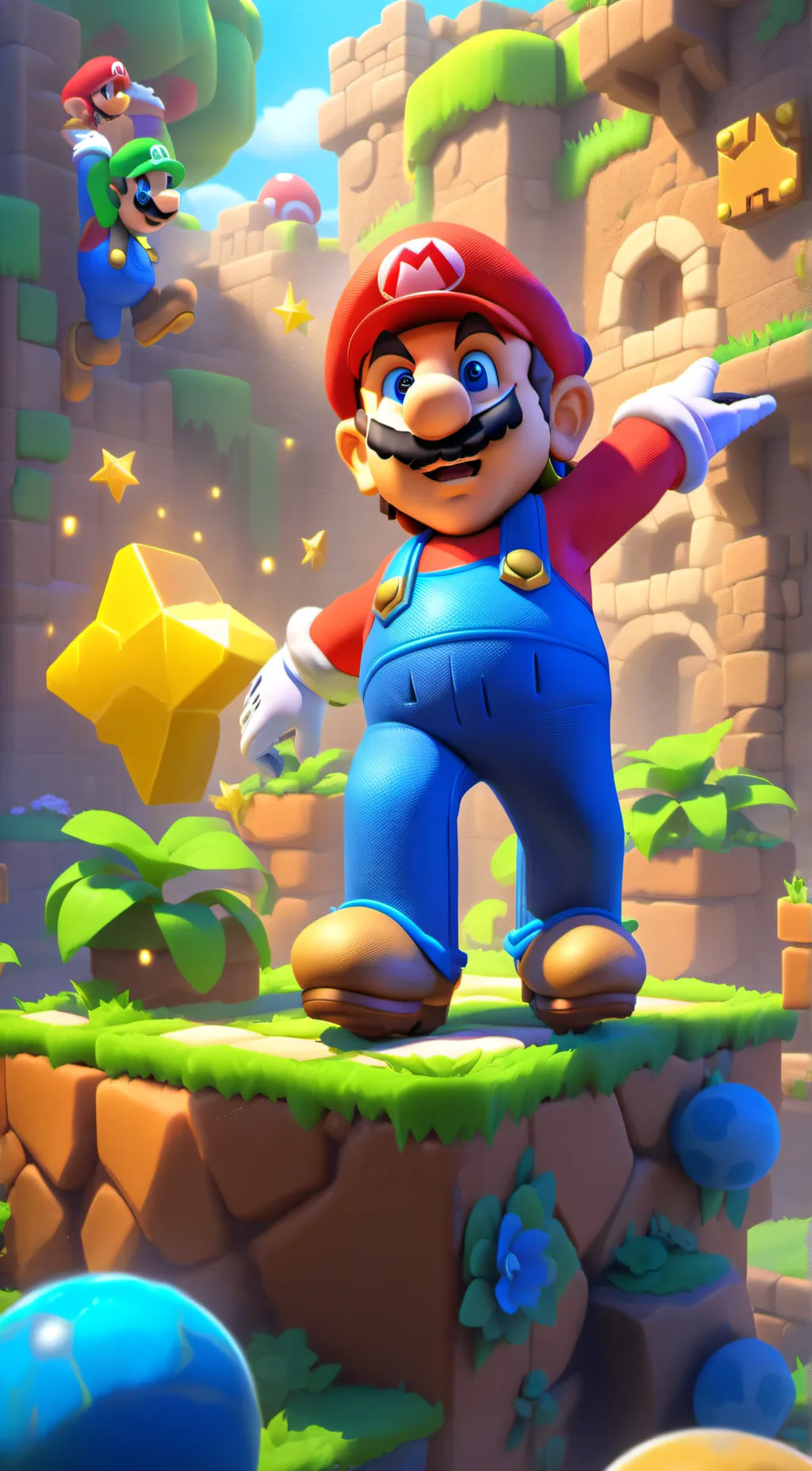 ai character: mario background