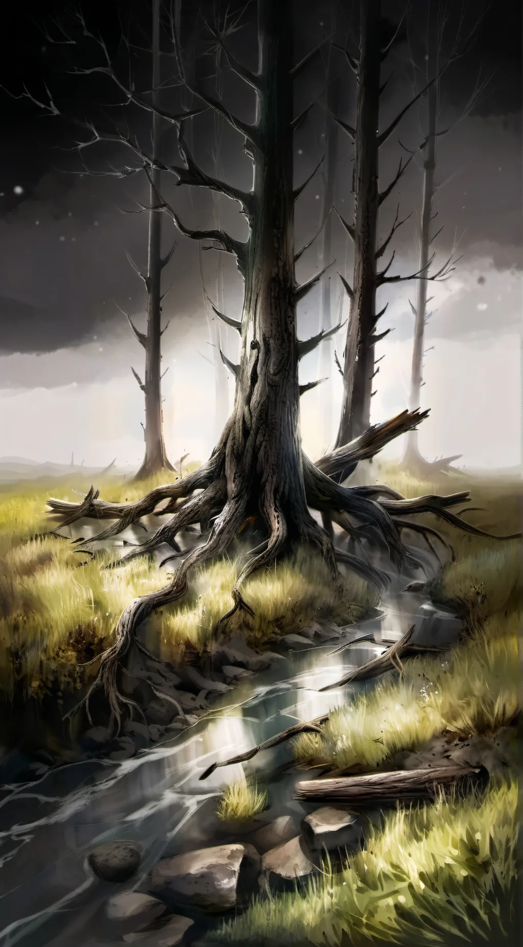 ai character: Withered Zone background