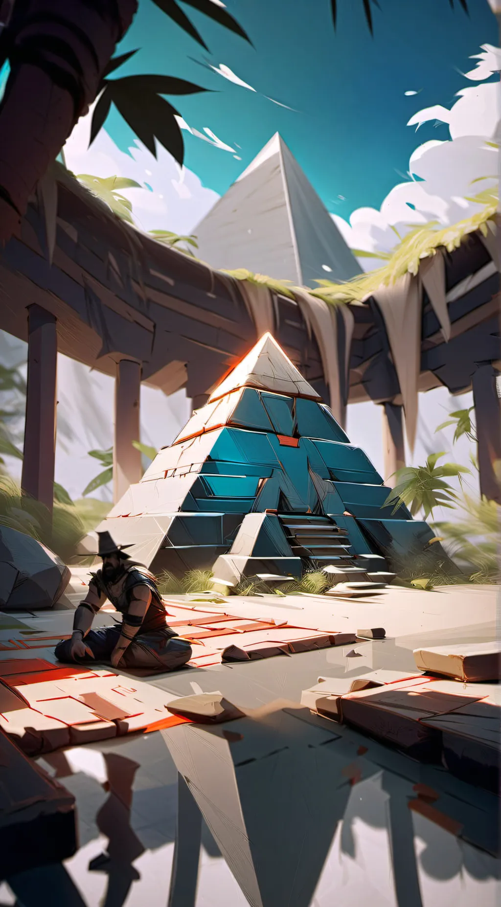 ai character: Pyramid Game  background