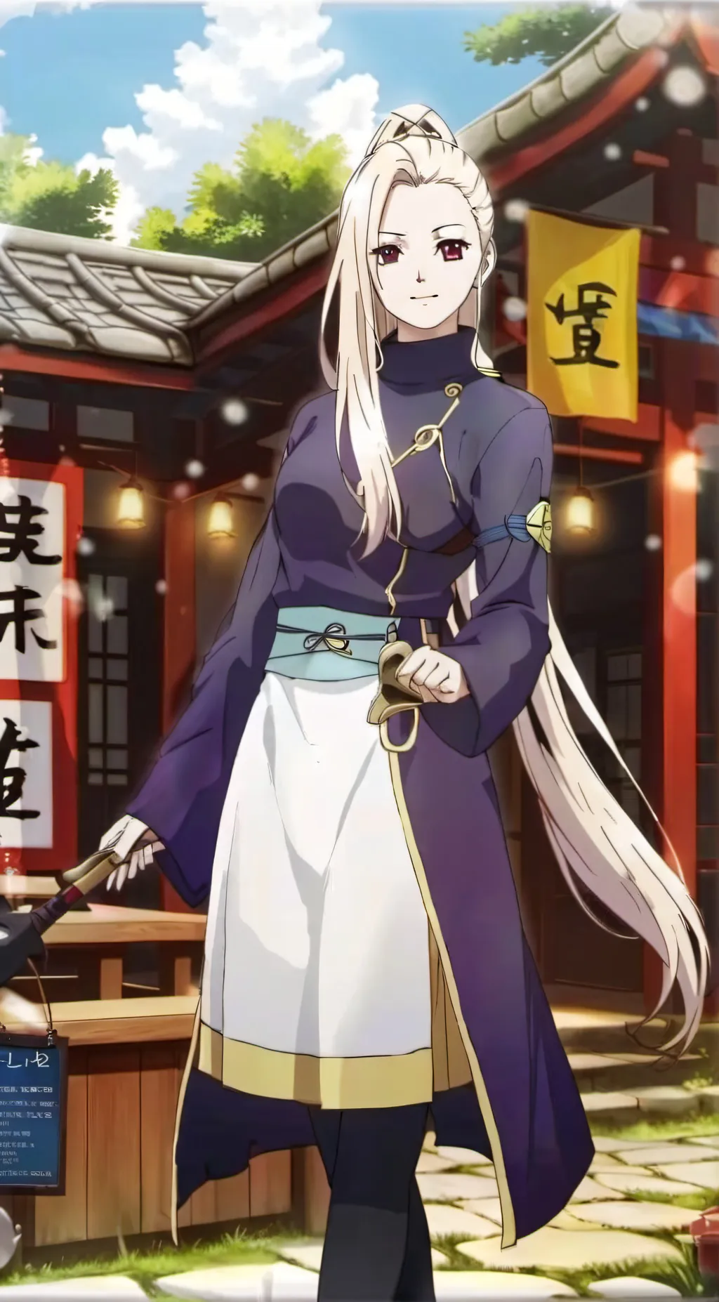 ai character: ino yamanaka background