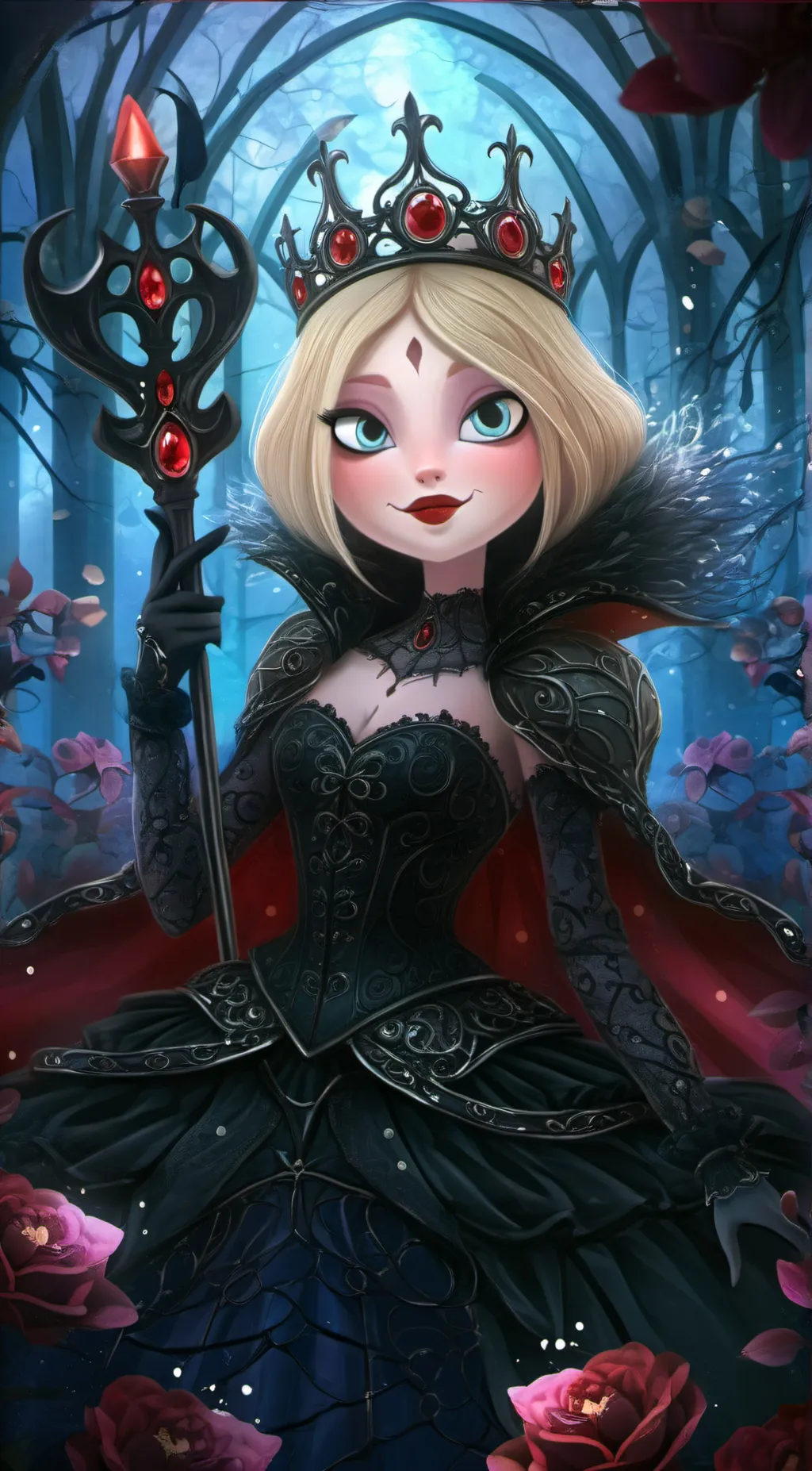 ai character: queen ari background