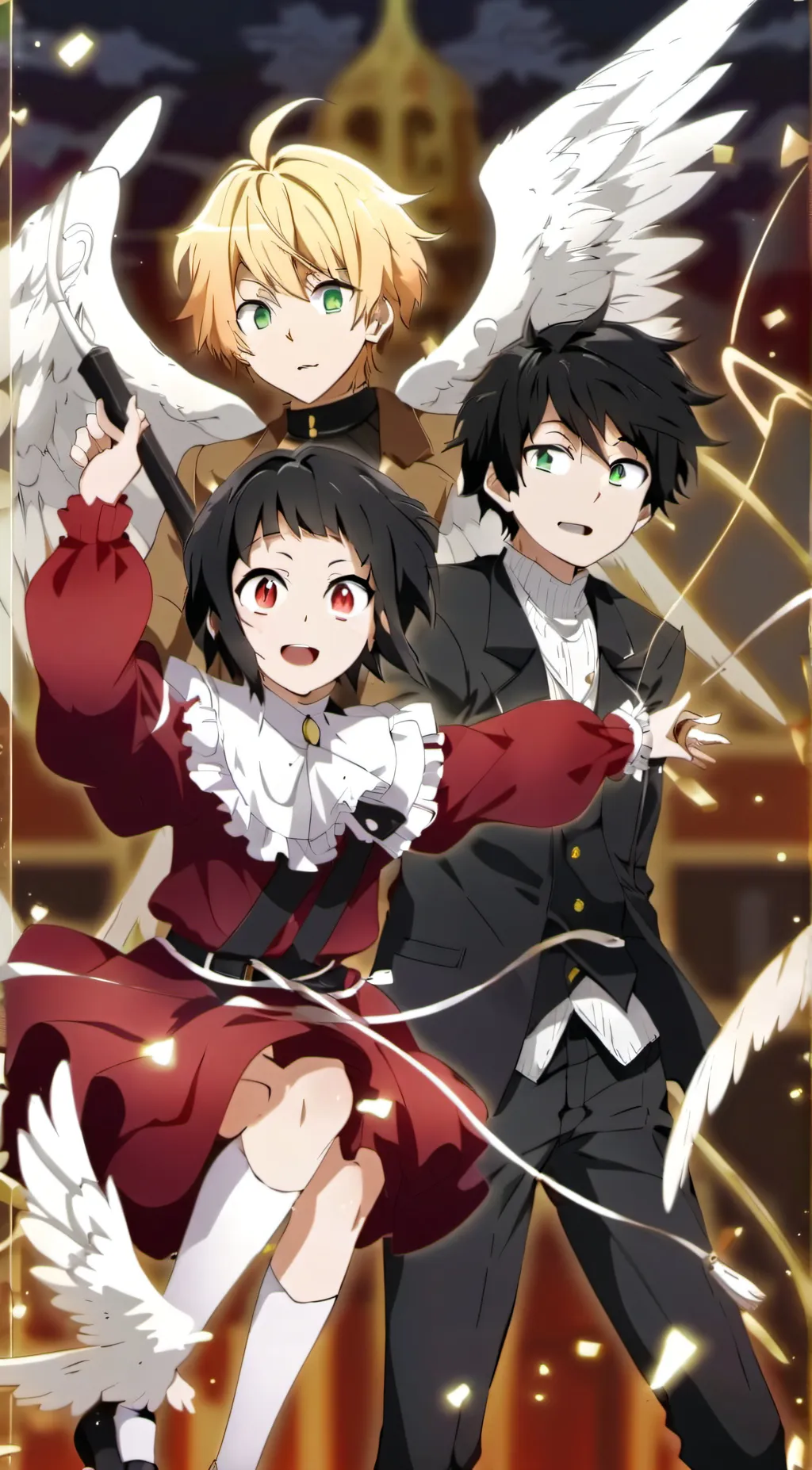 ai character: Alex and Lucas  background