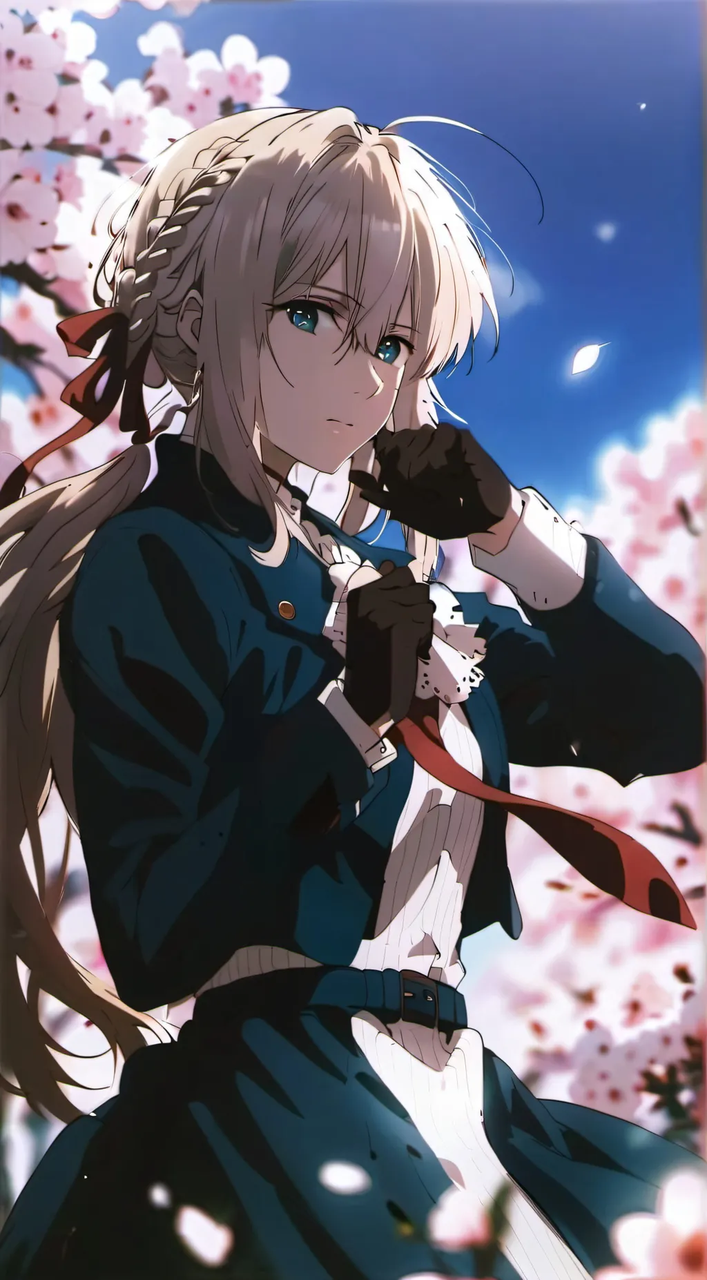 ai character: Violet Evergarden background