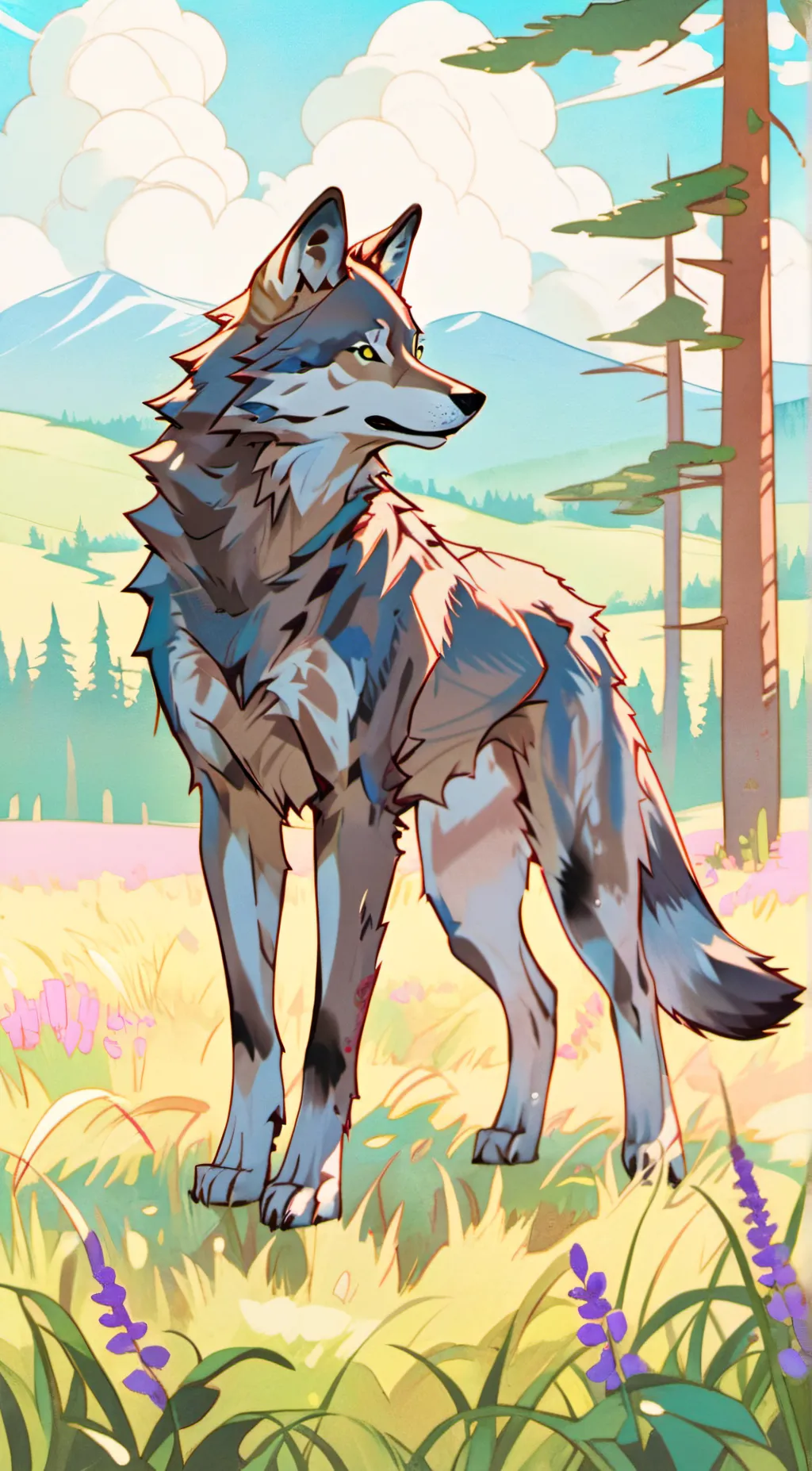 ai character: Crescent background