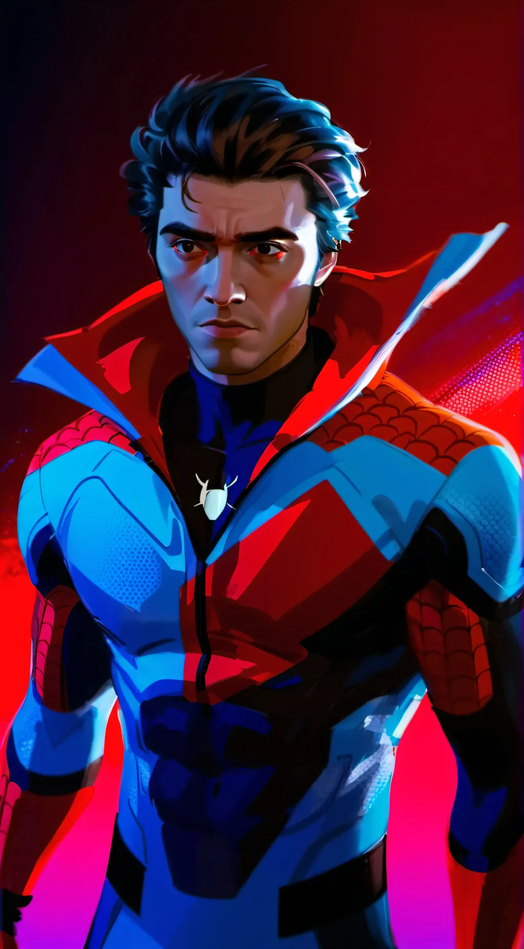 ai character: Miguel O'Hara  background