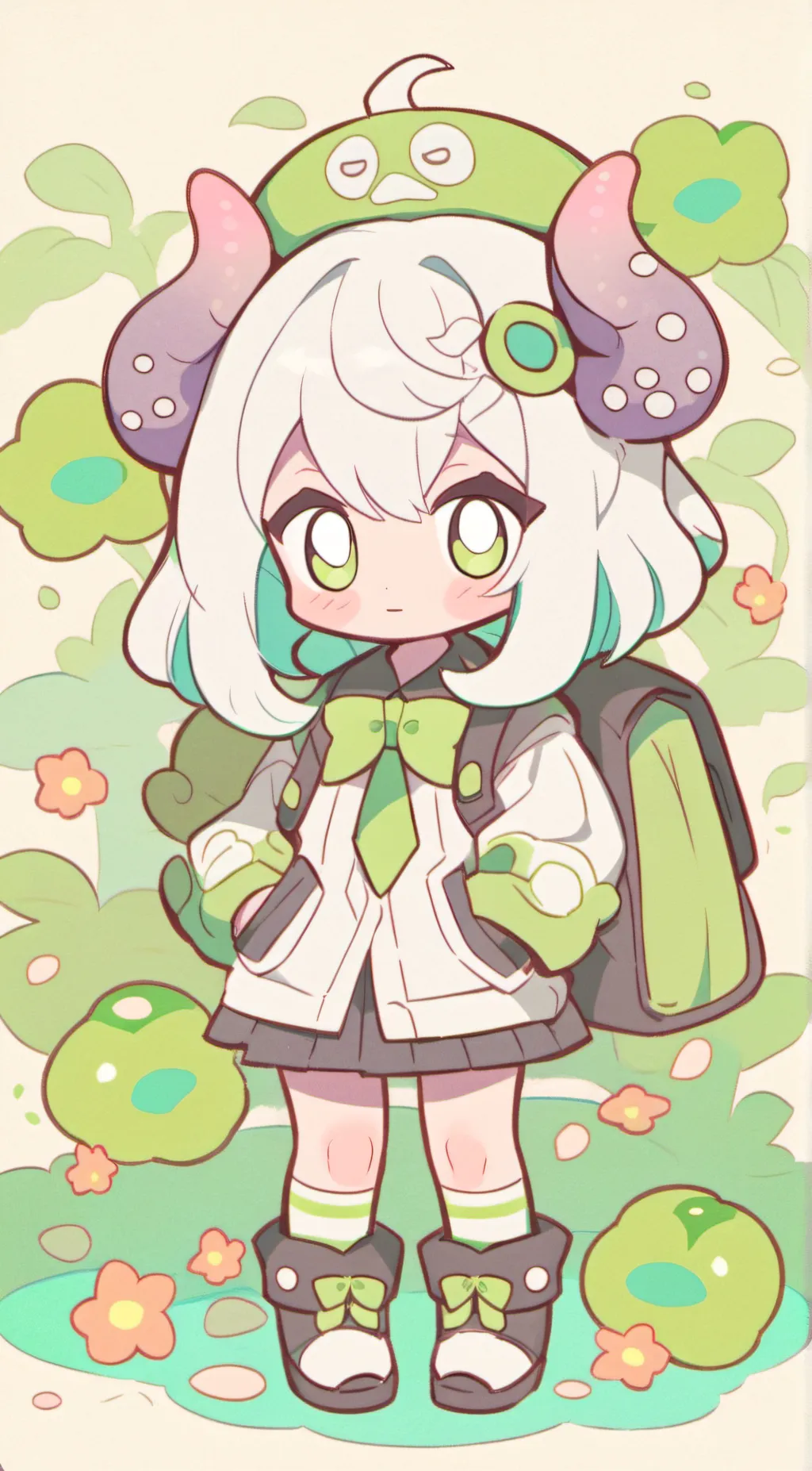ai character: Cocoa background