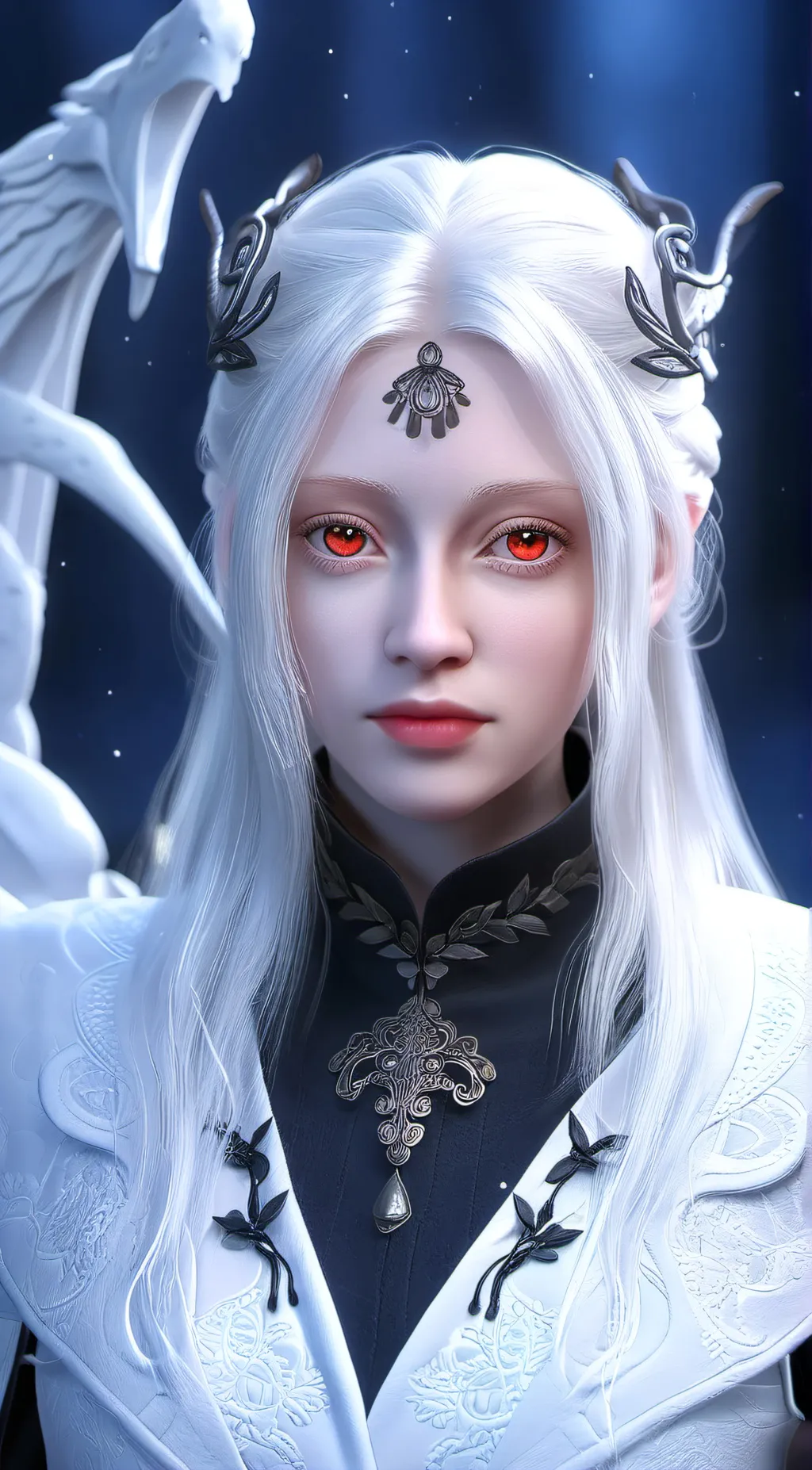 ai character: Genevieve Mothe  background