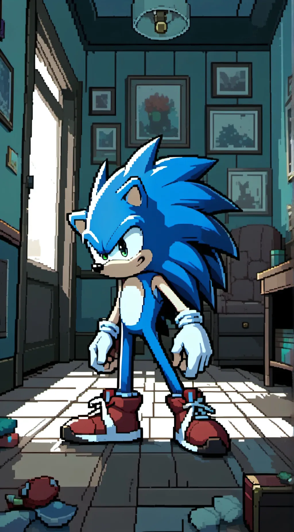 ai character: Sonic background