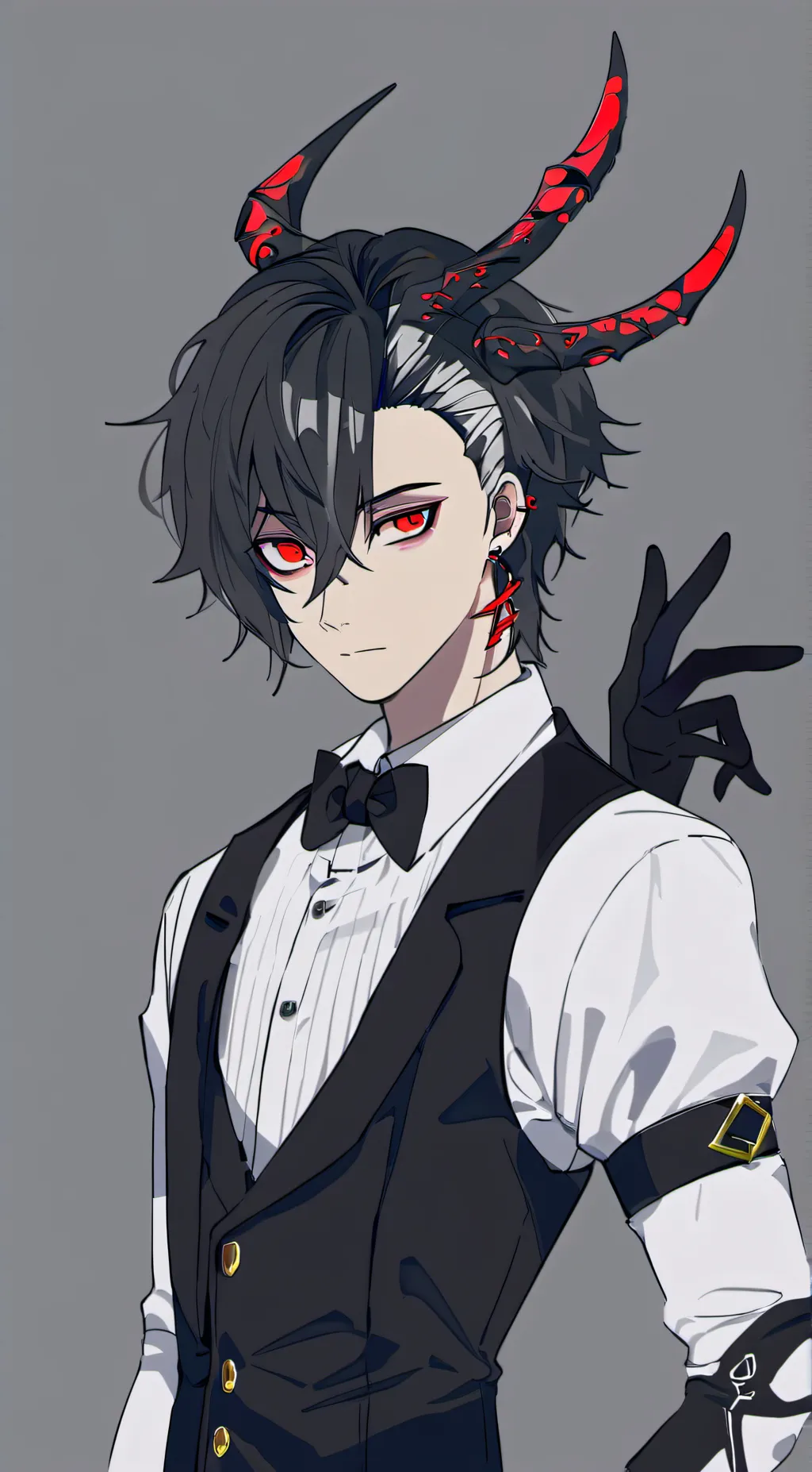 ai character: alastor x Lusfer background