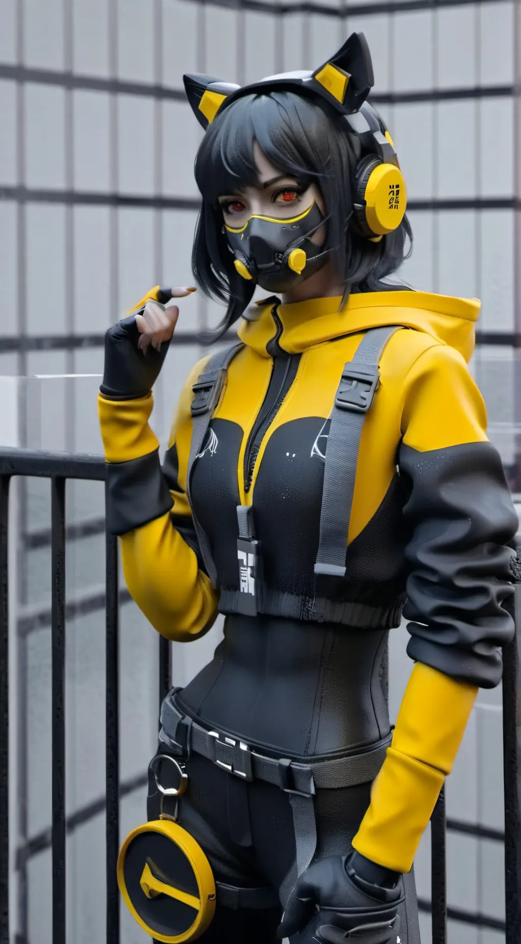 ai character: Ashley  background