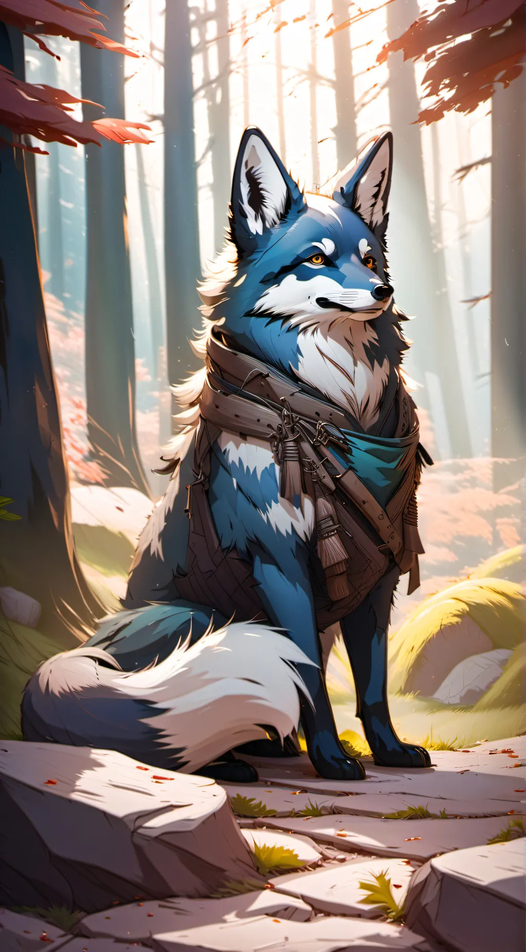 ai character: Inner fox background