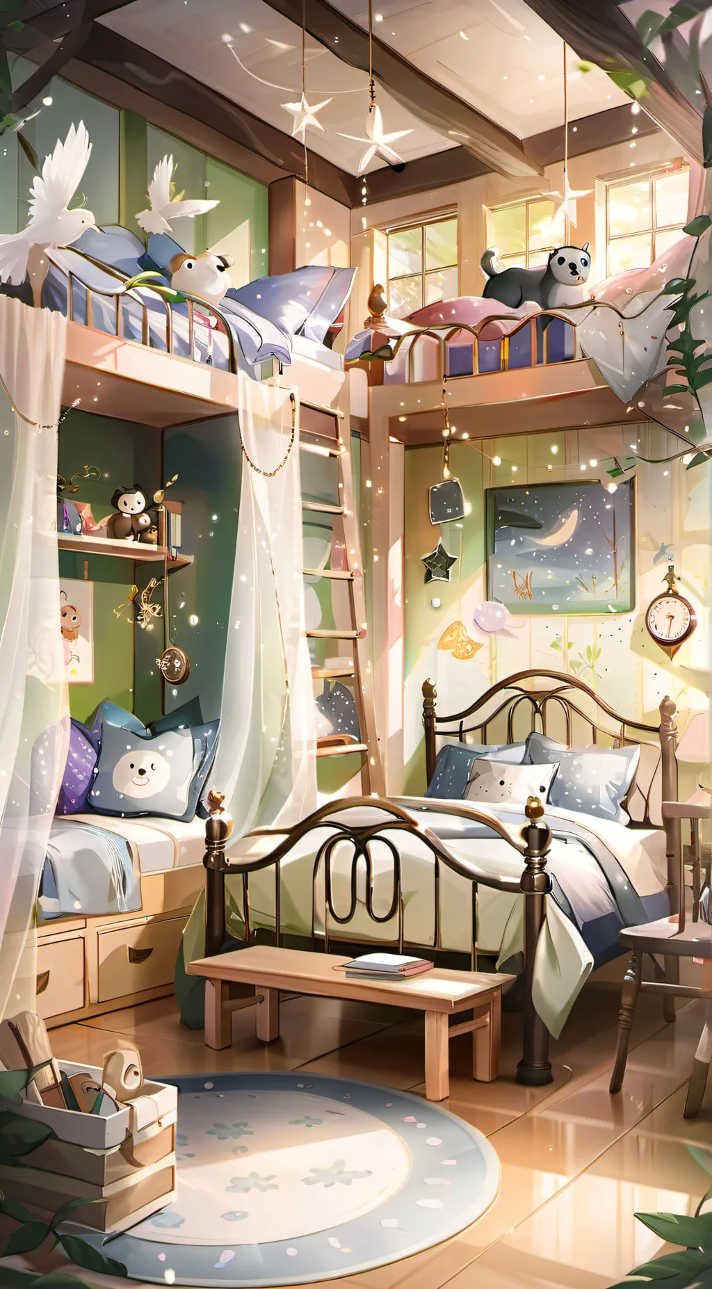 ai character: Bedroom of secrets background