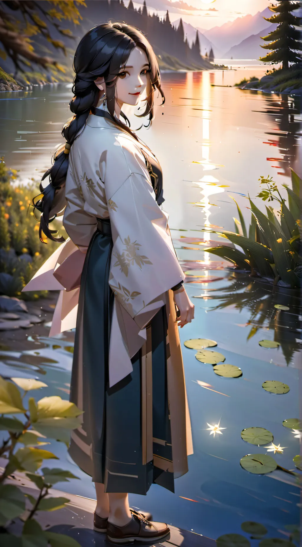 ai character: Sakura background