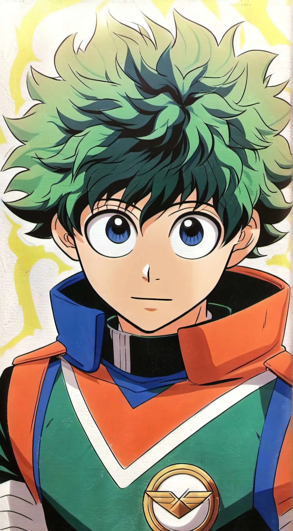 ai character: Izuku midoriya background