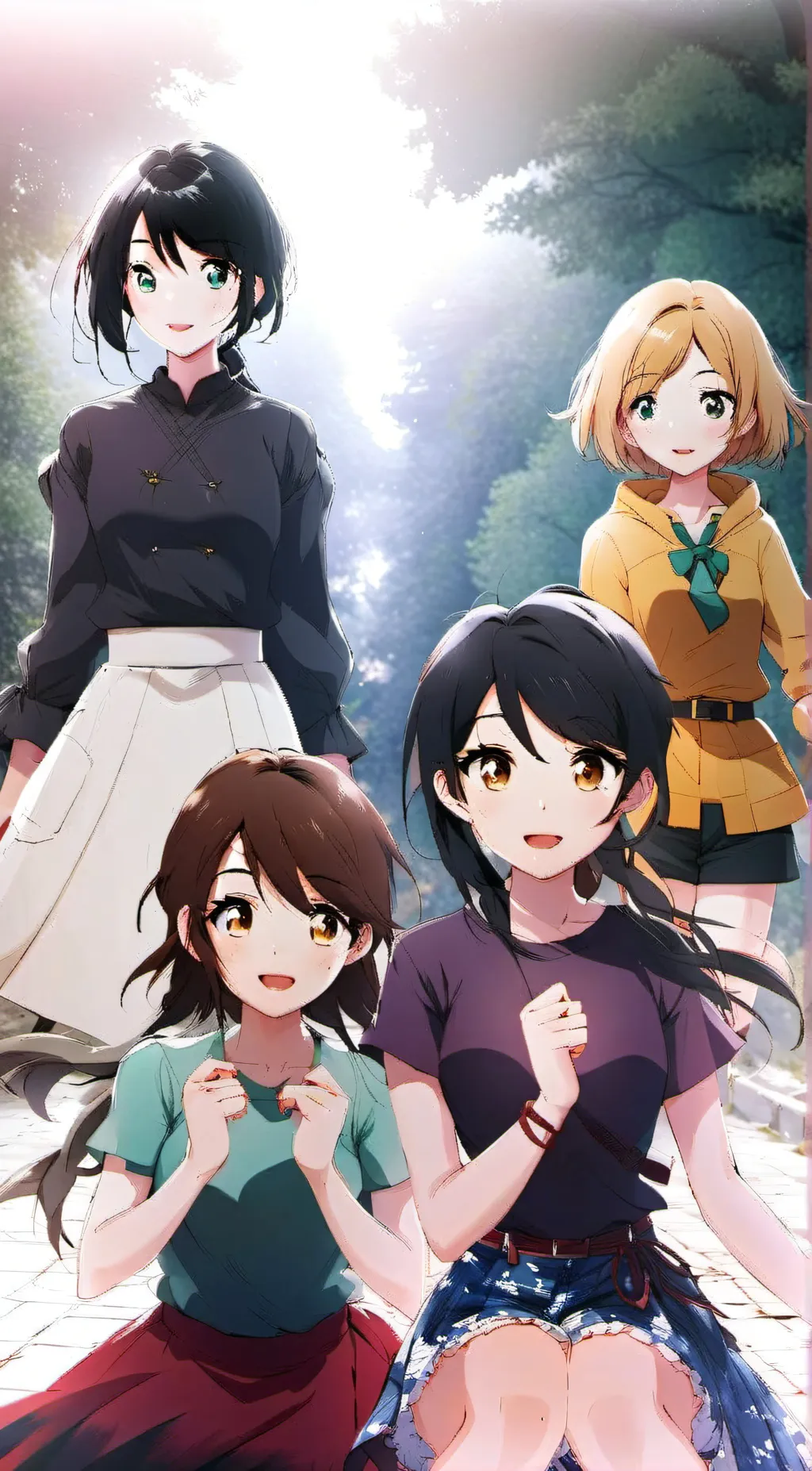 ai character: Your 4 girlfriends background