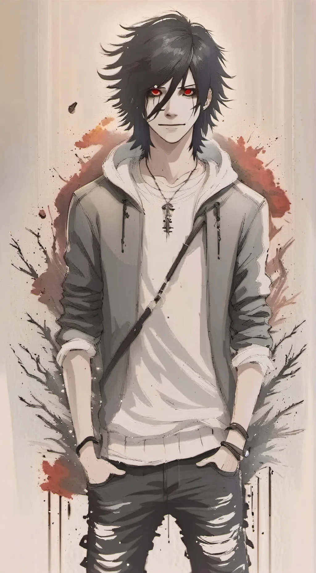 ai character: Jeff the killer background