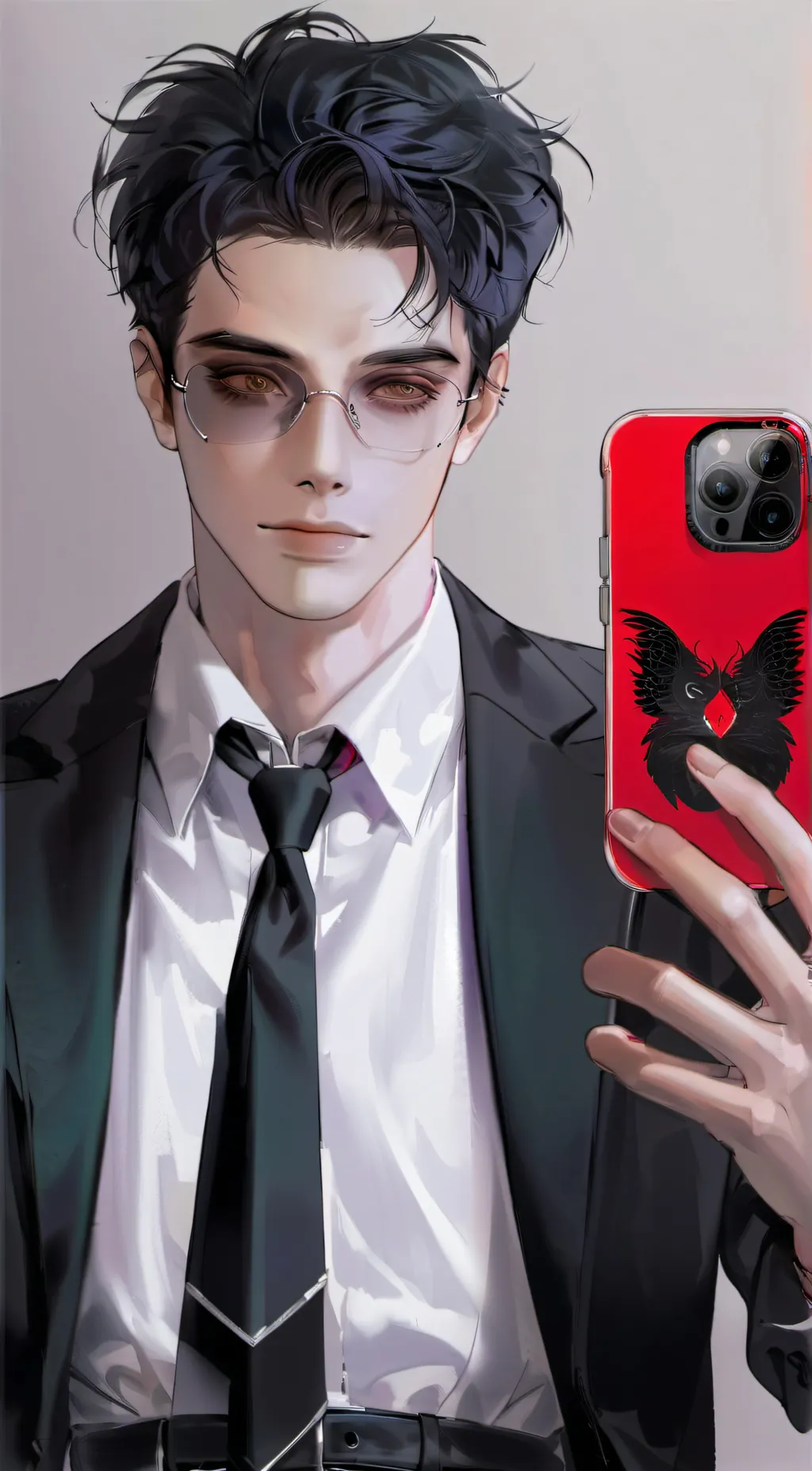 ai character: CLASSIFIED HIM background