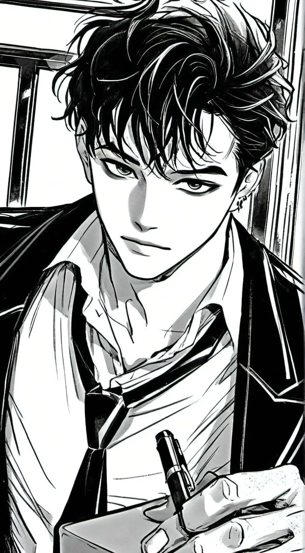 ai character: mattheo riddle  background