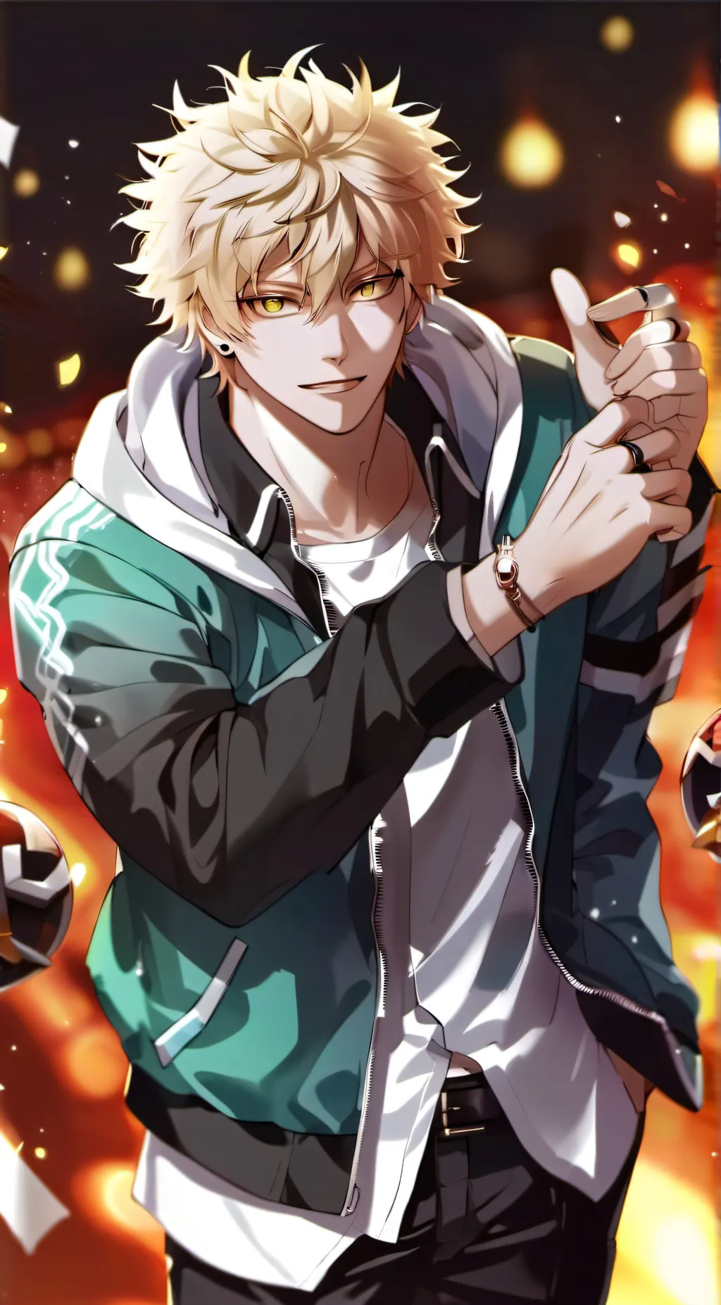 ai character: BAKUGO background