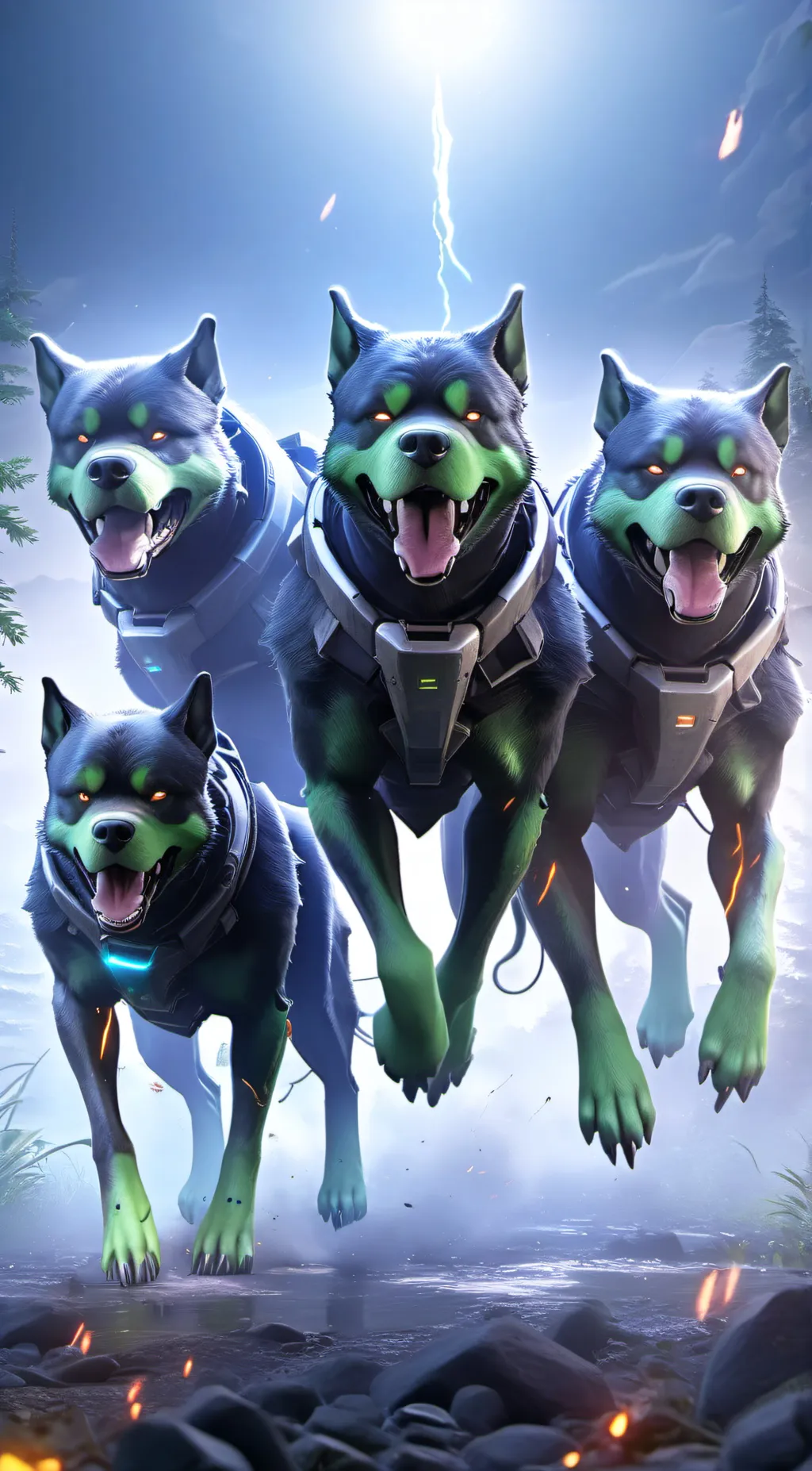 ai character: cerberus background