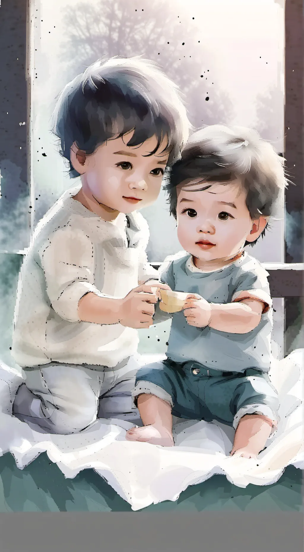 ai character: Aden and Amy background