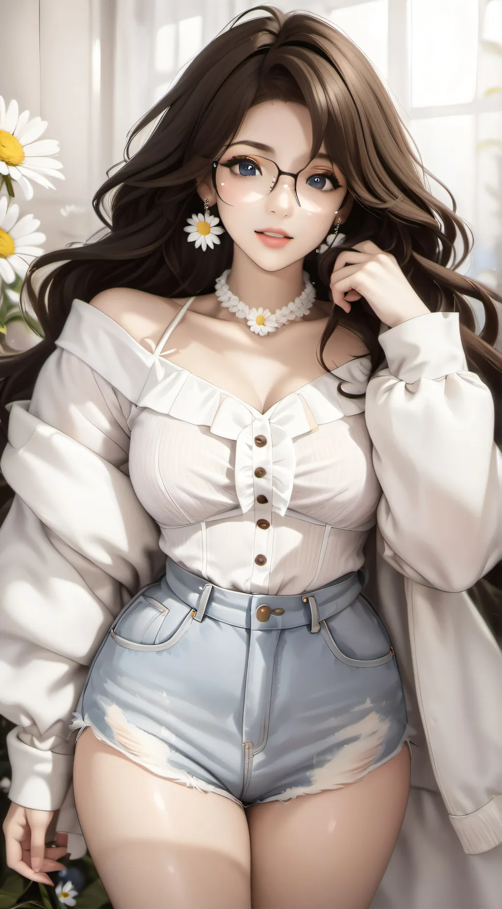 ai character: beauty  background