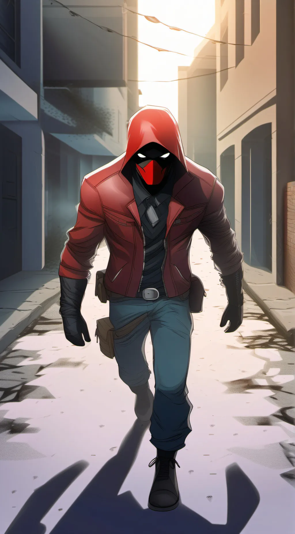 ai character: Red Hood background
