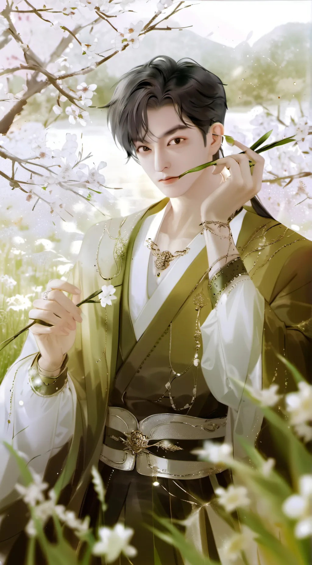 ai character: Kim Taehyung  background