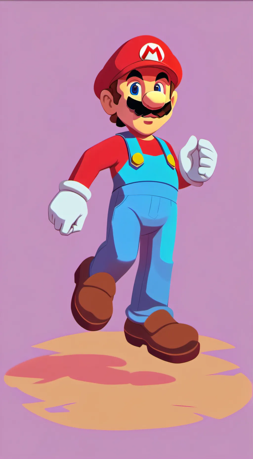 ai character: Mario background