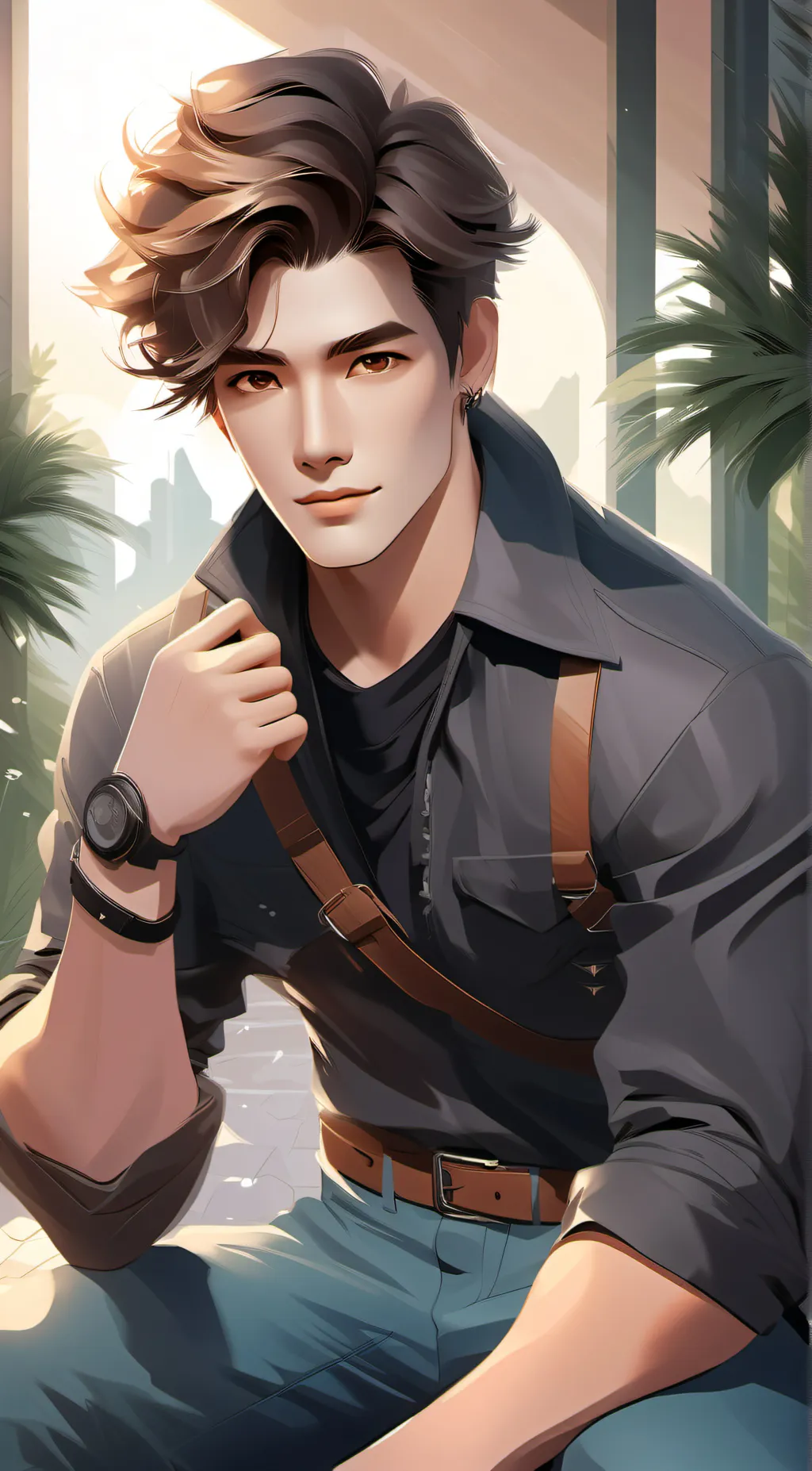 ai character: Dylan  background